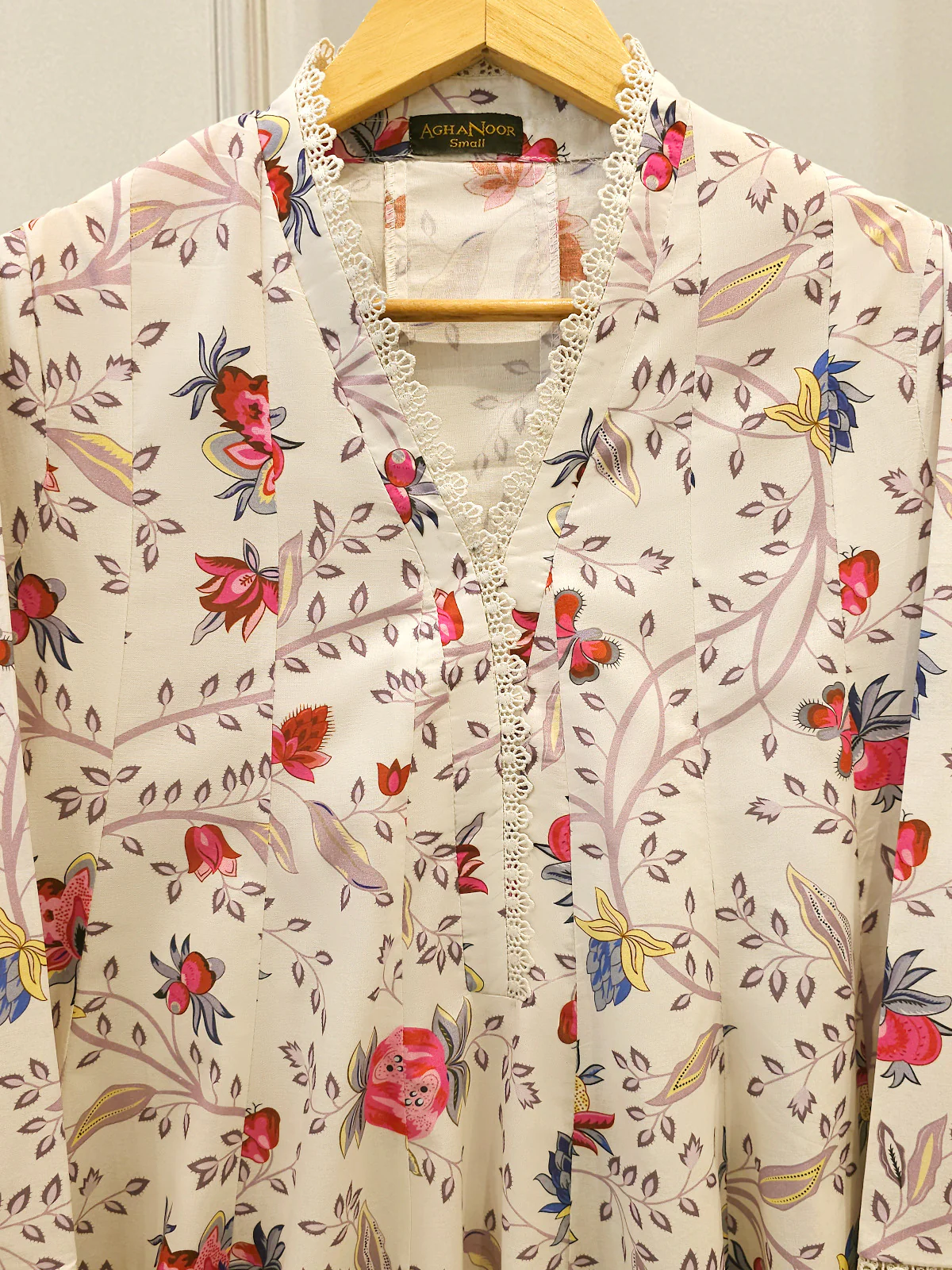 2 Piece - Digital Printed  Cambric Suit S113517 - Image 2