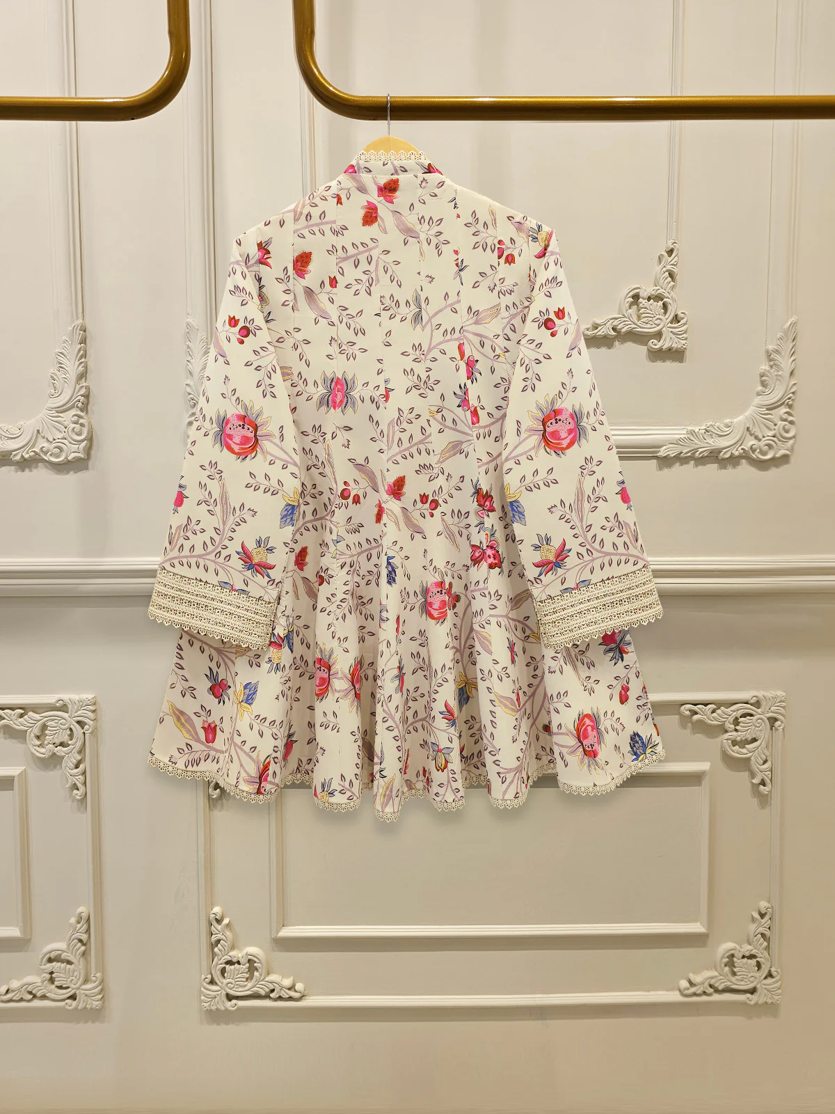 2 Piece - Digital Printed  Cambric Suit S113517 - Image 4