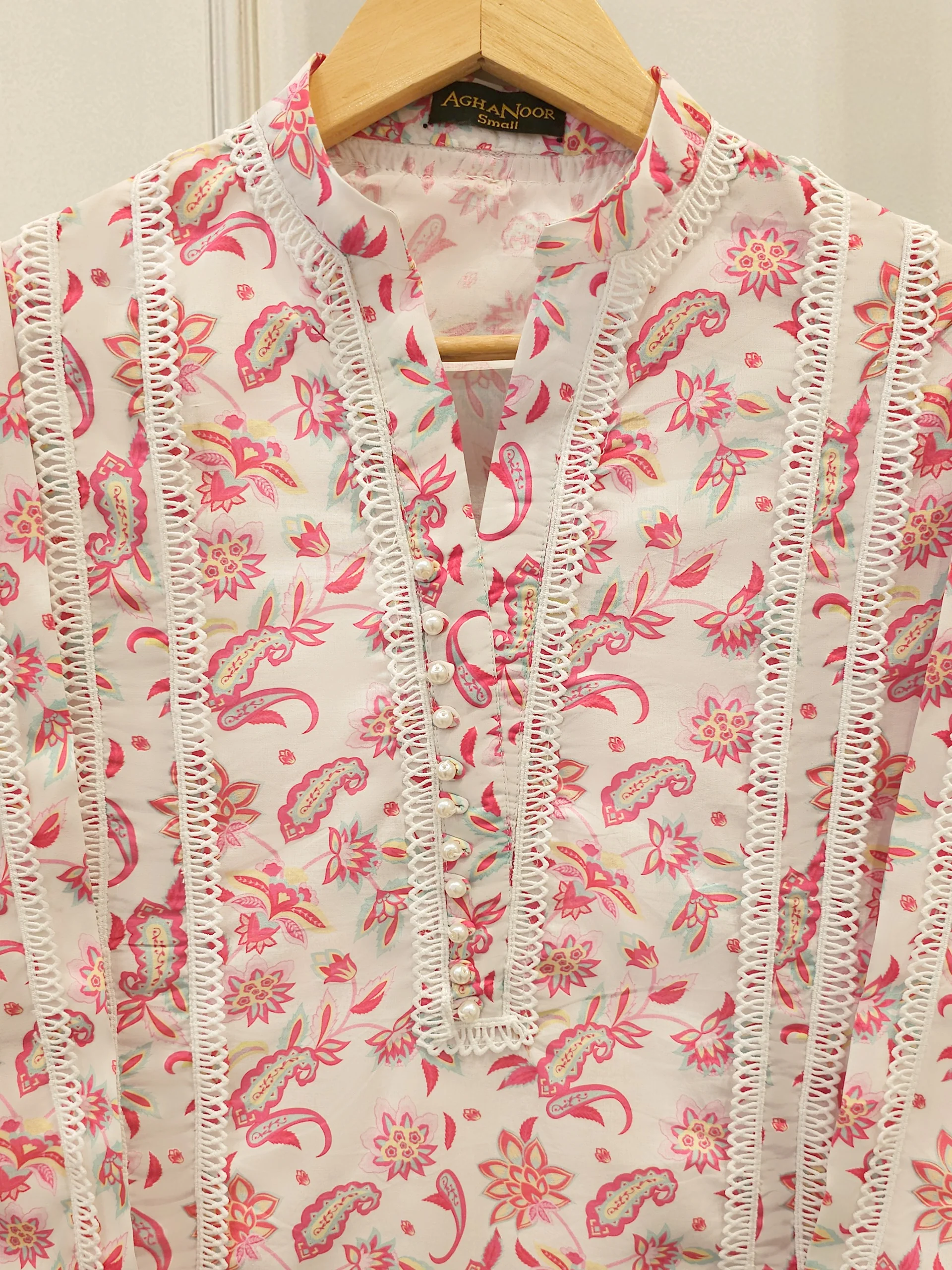 2 Piece - Digital Printed  Cambric Suit S113615 - Image 2