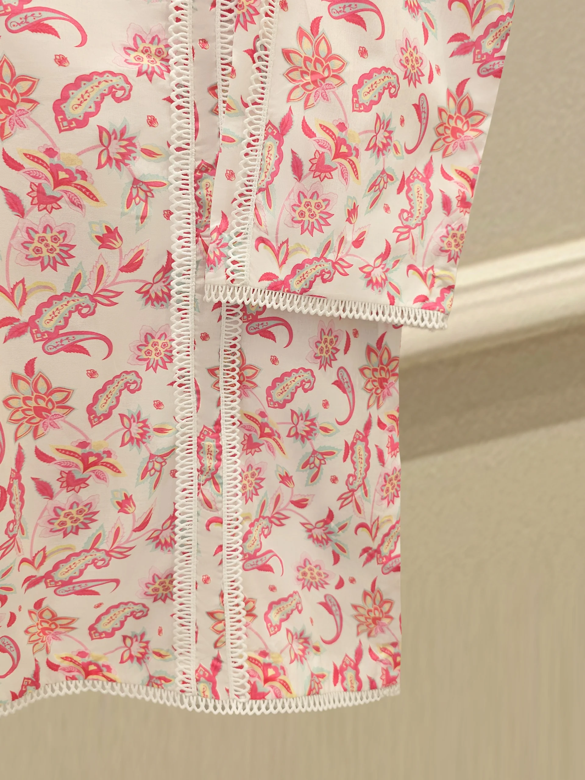 2 Piece - Digital Printed  Cambric Suit S113615 - Image 3