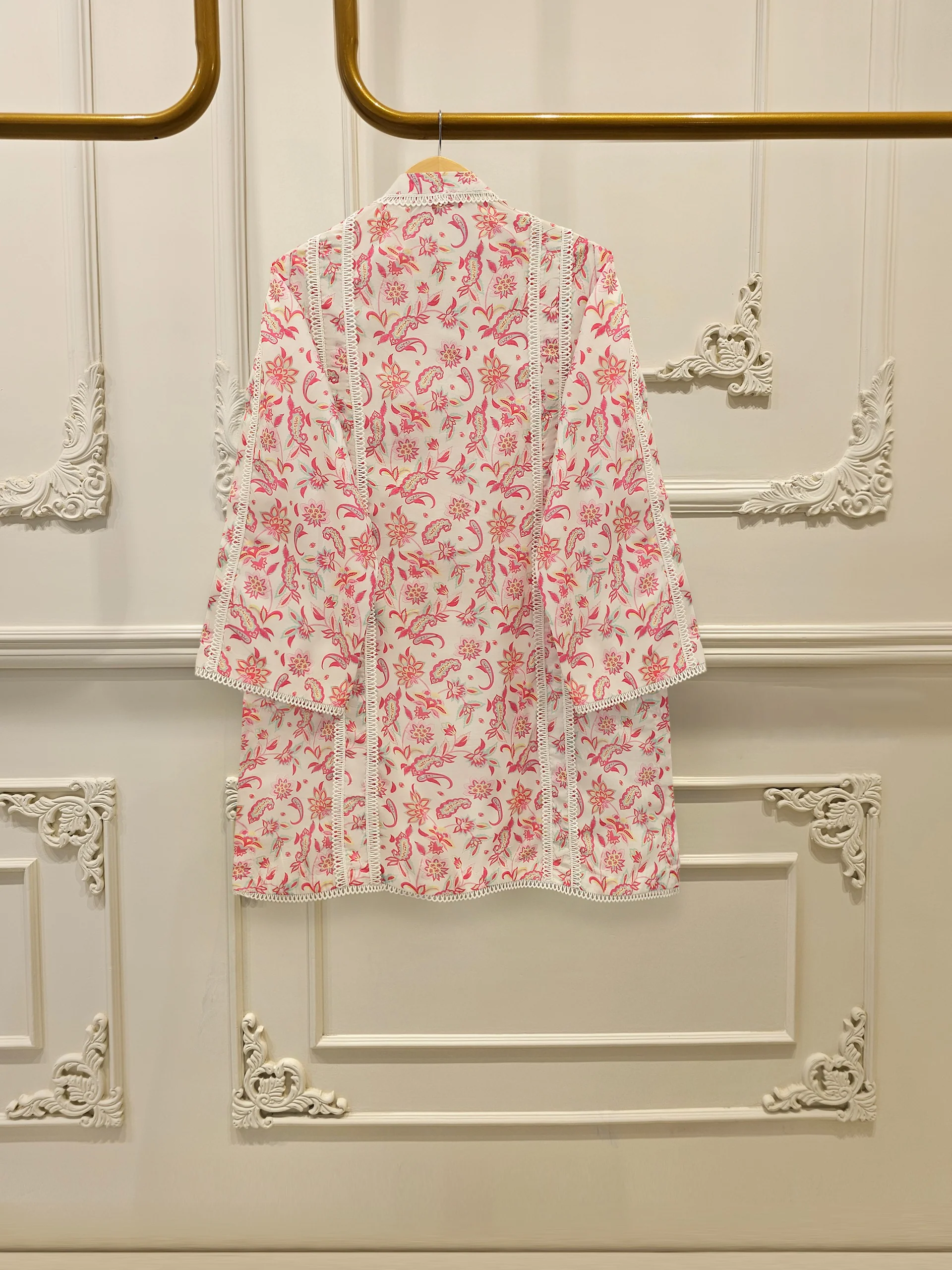 2 Piece - Digital Printed  Cambric Suit S113615 - Image 4