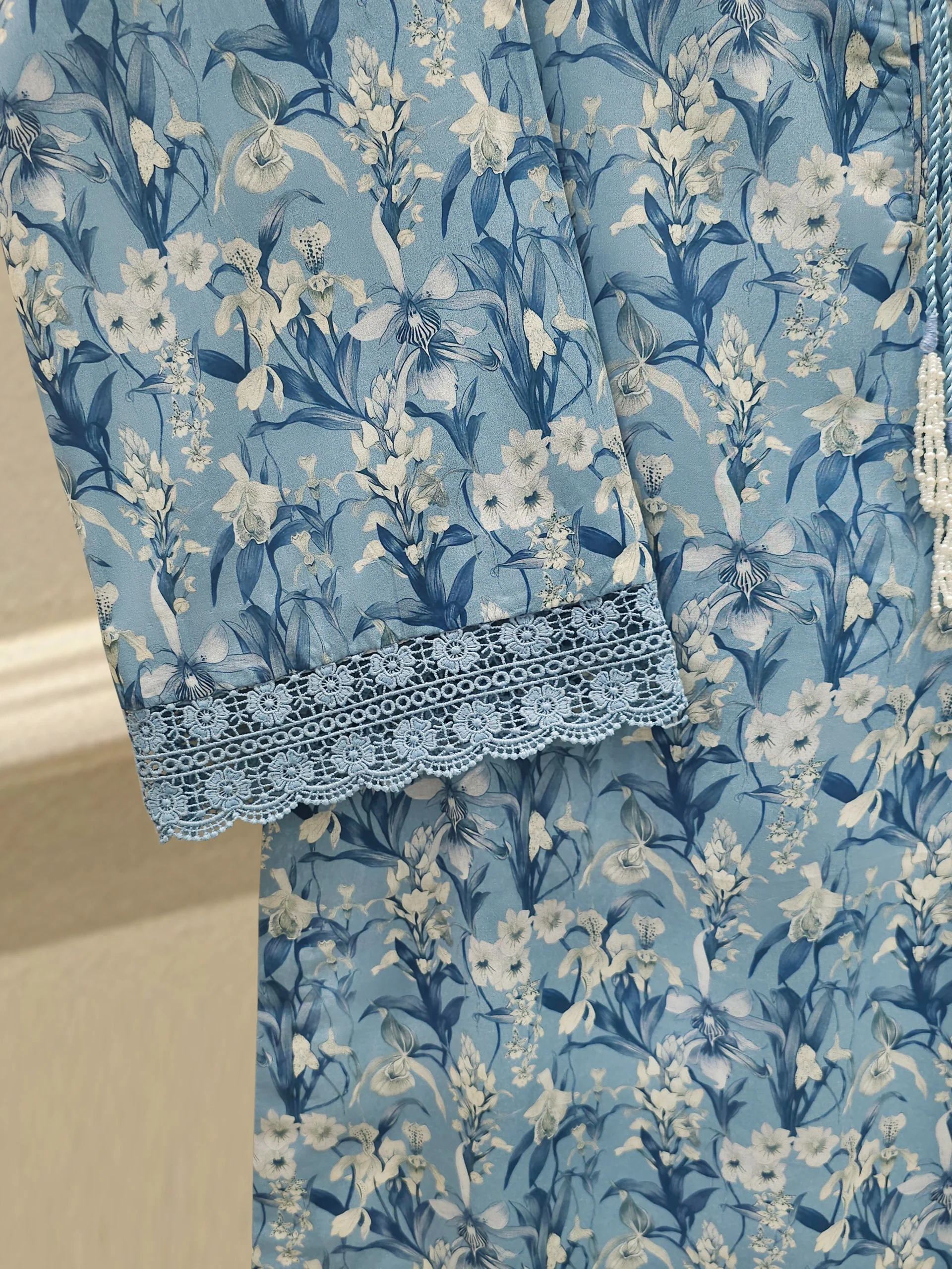 2 Piece - Digital Printed  Cambric Suit S113651 - Image 3