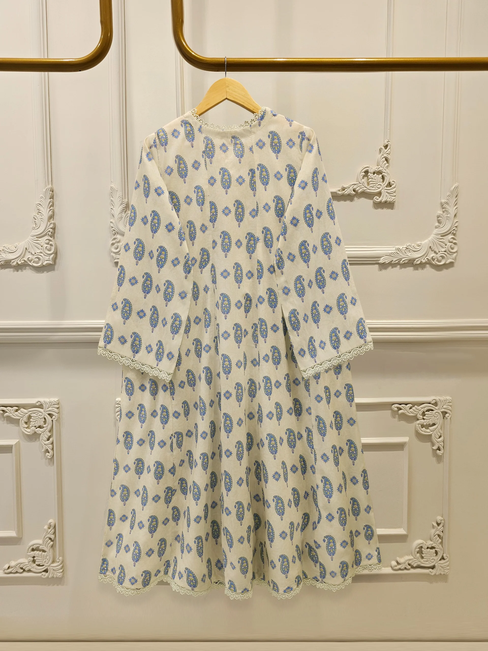 2 Piece - Digital Printed  Cambric Suit S113840 - Image 3