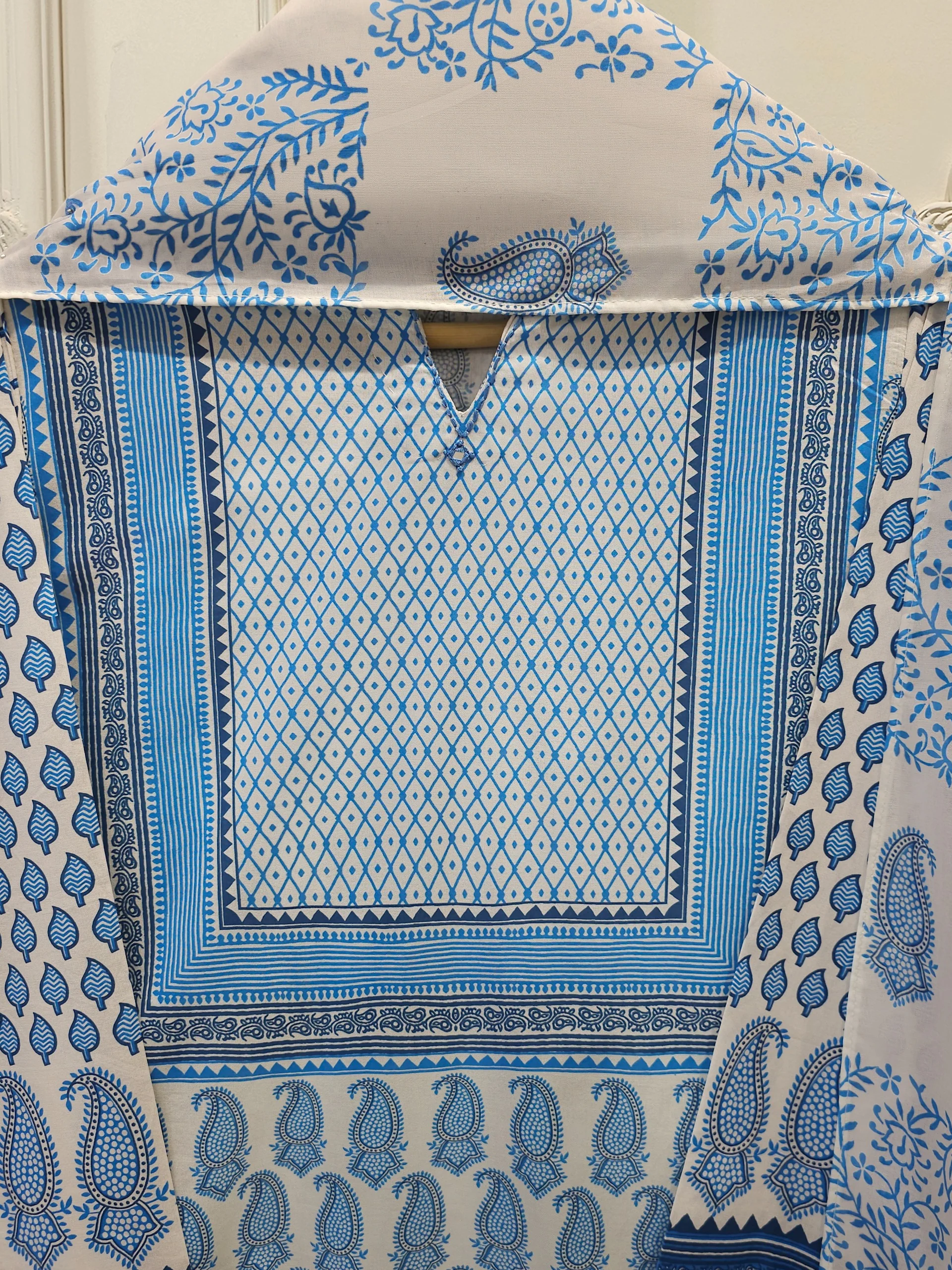 2 Piece - Digital Printed  Cambric Suit S113859 - Image 2