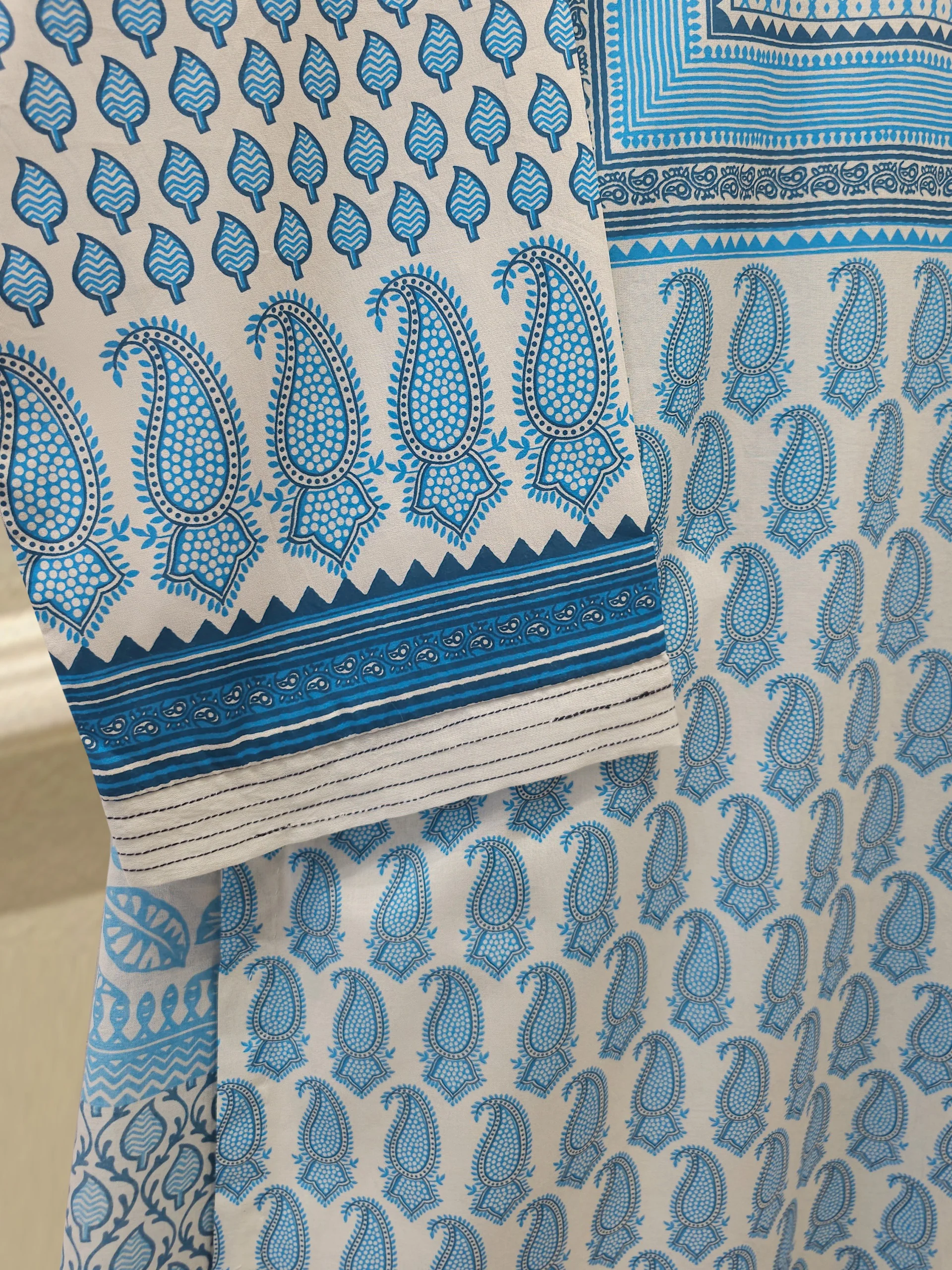 2 Piece - Digital Printed  Cambric Suit S113859 - Image 3