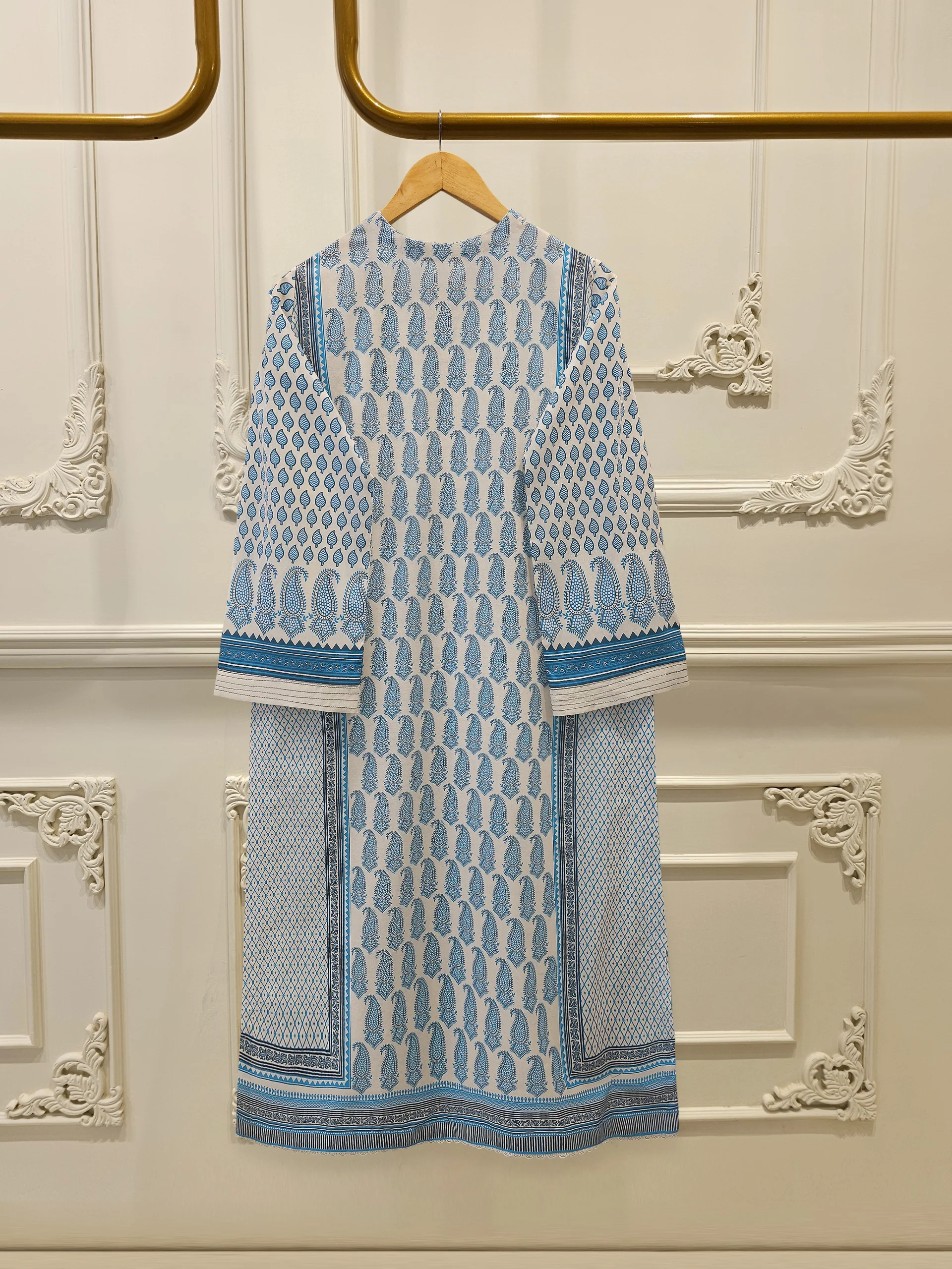 2 Piece - Digital Printed  Cambric Suit S113859 - Image 5