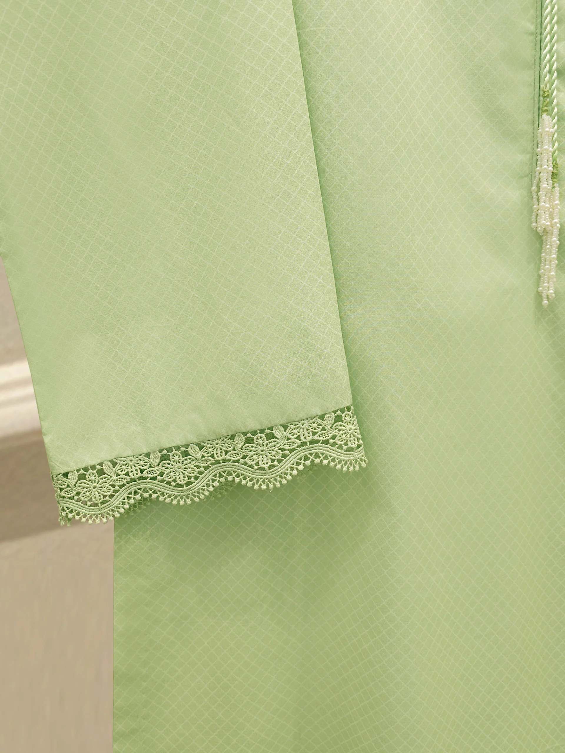 2 Piece - Digital Printed  Cambric Suit S113633 - Image 3