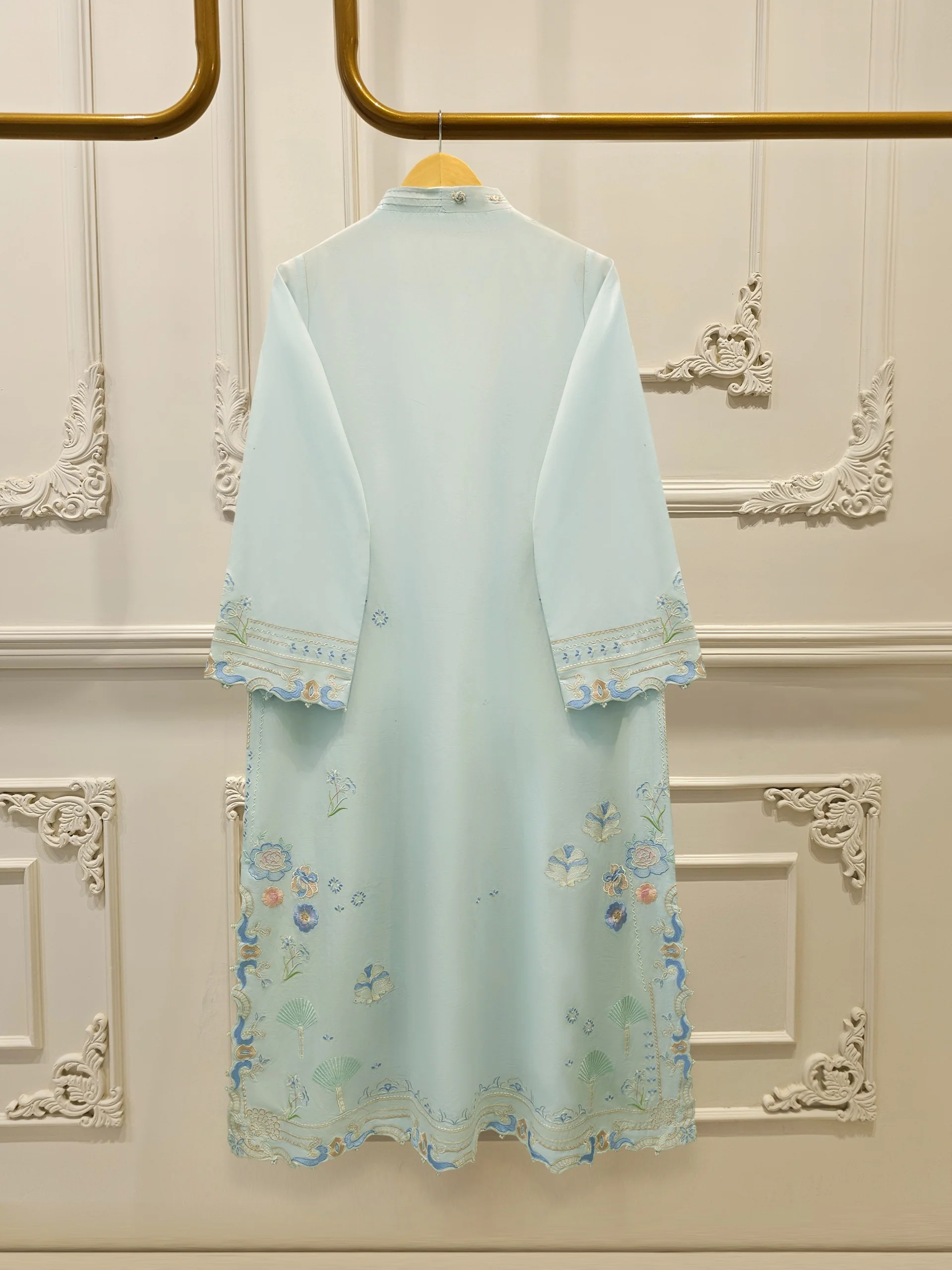 2 Piece - Embroidered Cambric Suit S114160 - Image 5
