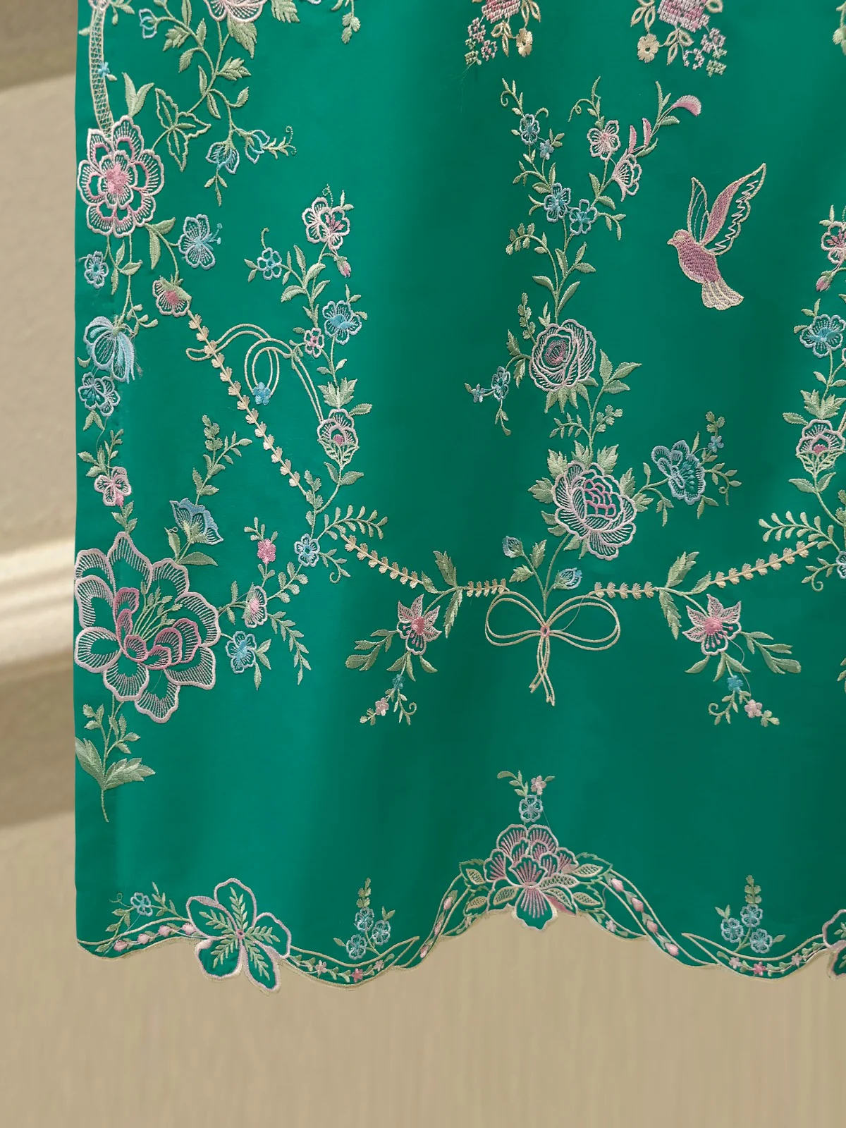 2 Piece - Embroidered Cambric Suit S114181 - Image 3