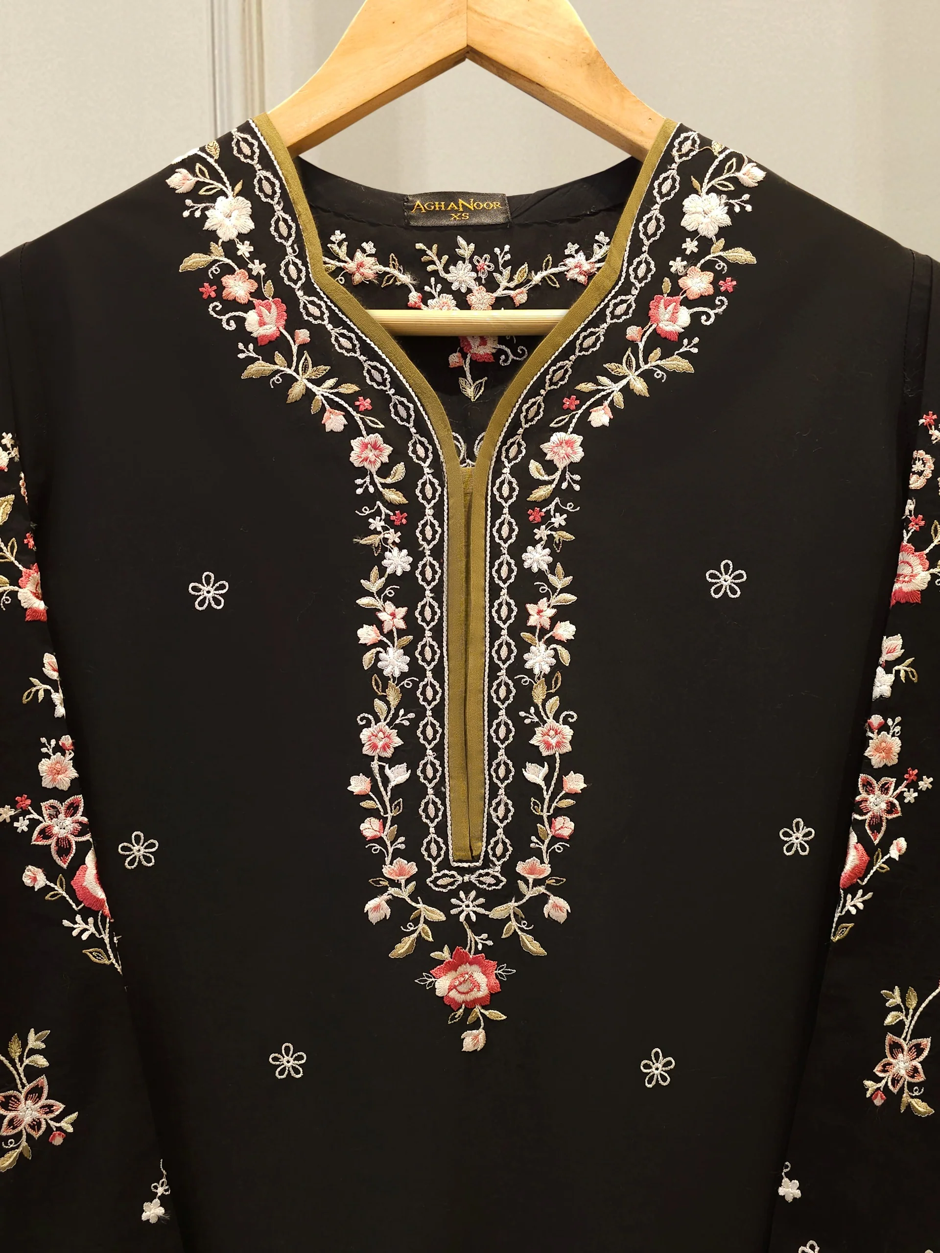 2 Piece - Embroidered Cambric Suit S114182 - Image 2