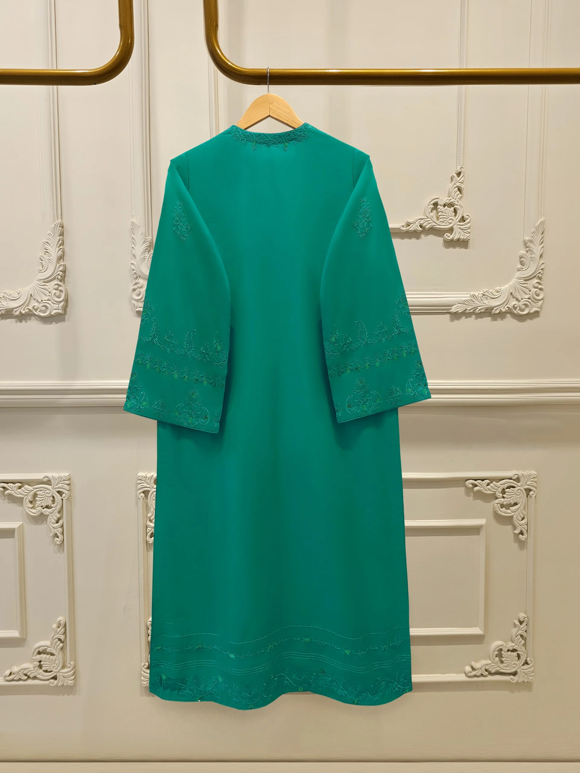 2 Piece - Embroidered Cambric Suit S114189 - Image 5