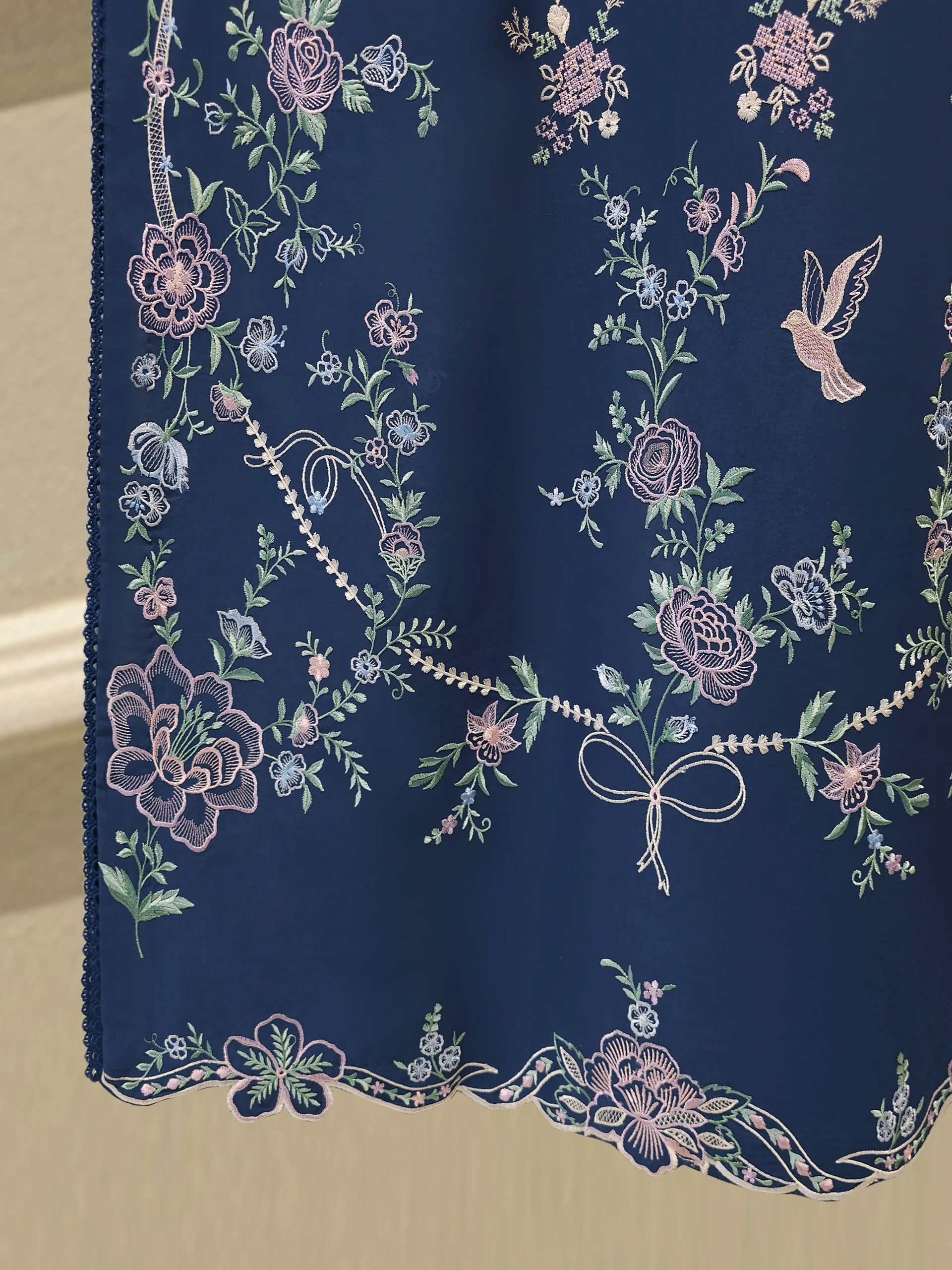 2 Piece - Embroidered Cambric Suit S114206 - Image 4