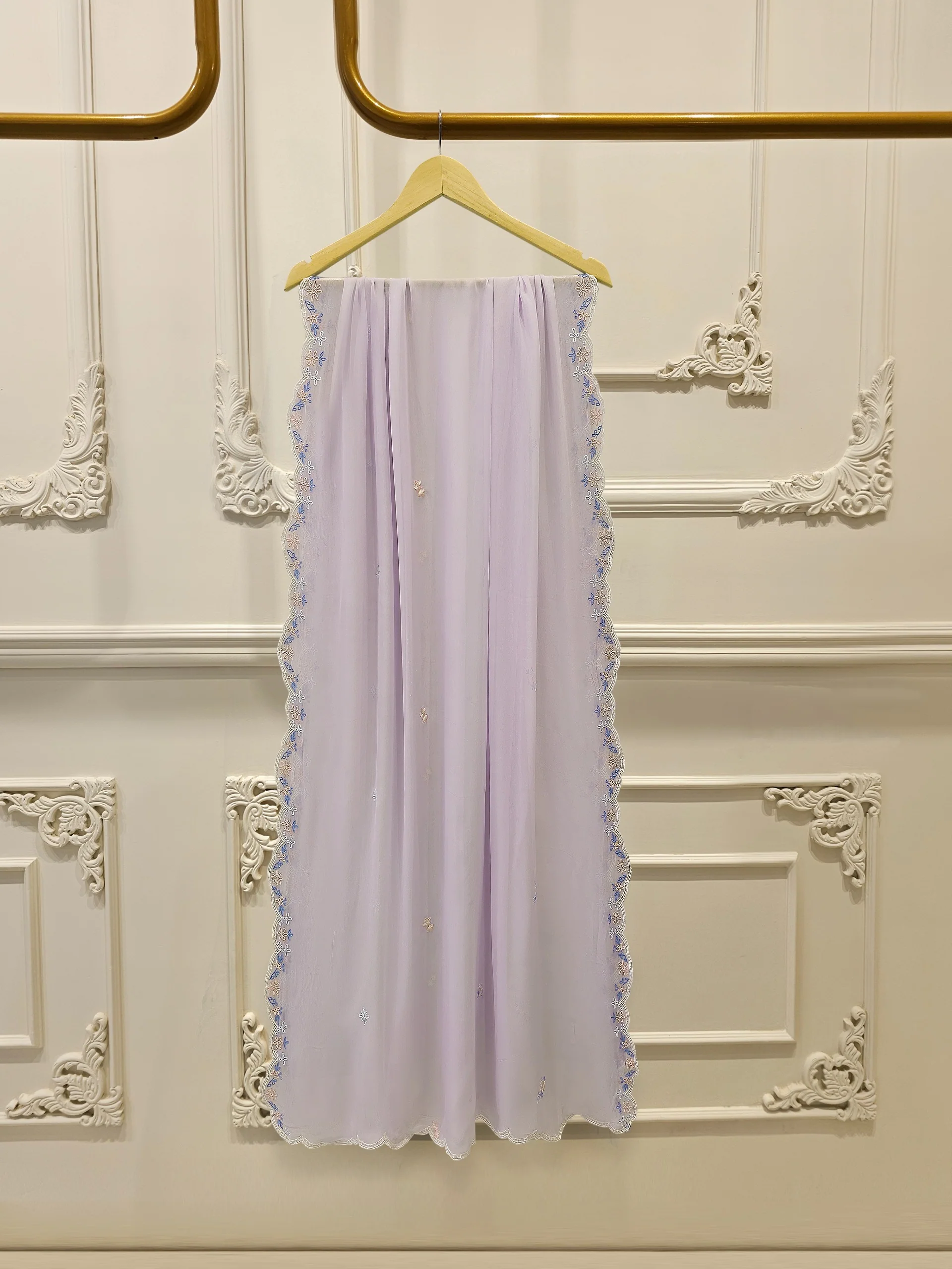 2 Piece - Embroidered Cambric Suit S114213 - Image 7