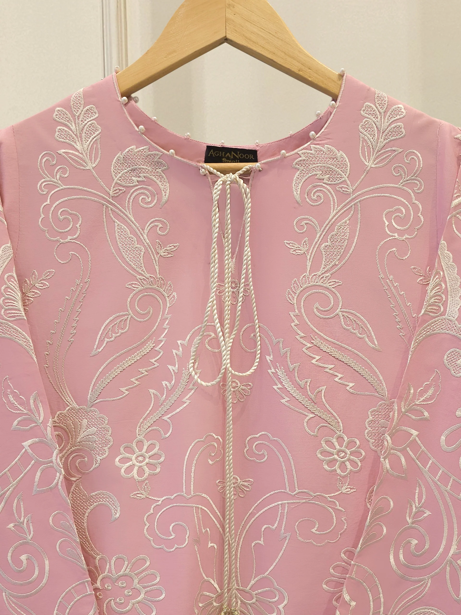 2 Piece - Embroidered Cambric Suit S114327 - Image 2