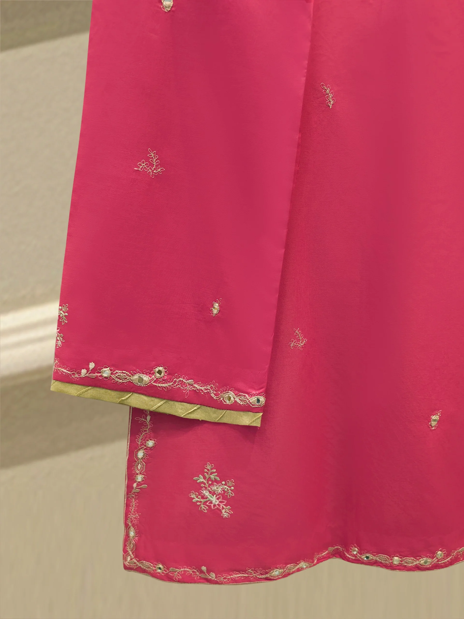 2 Piece - Embroidered Cambric Suit S114370 - Image 5