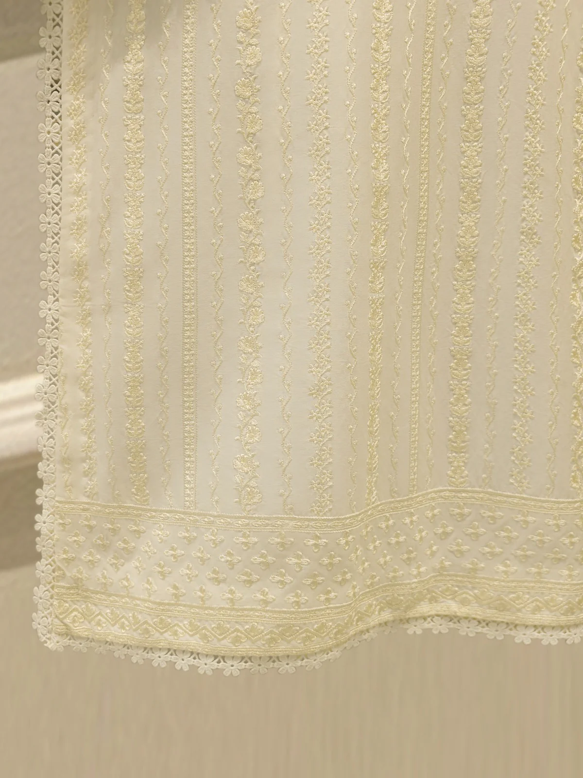 2 Piece - Embroidered Cotton Suit S113761 - Image 4