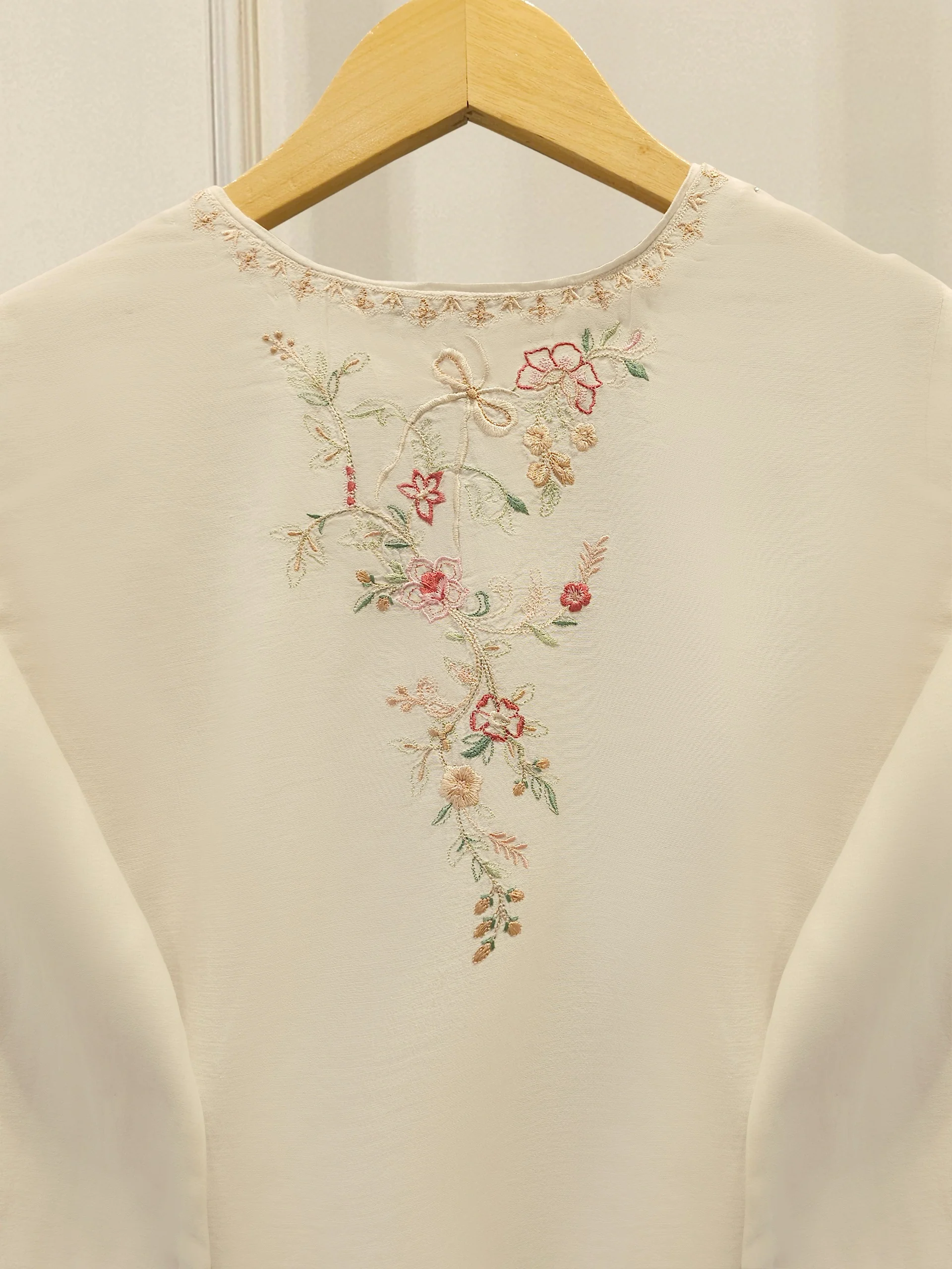2 Piece - Embroidered Kora Cotton Suit  S113617 - Image 6