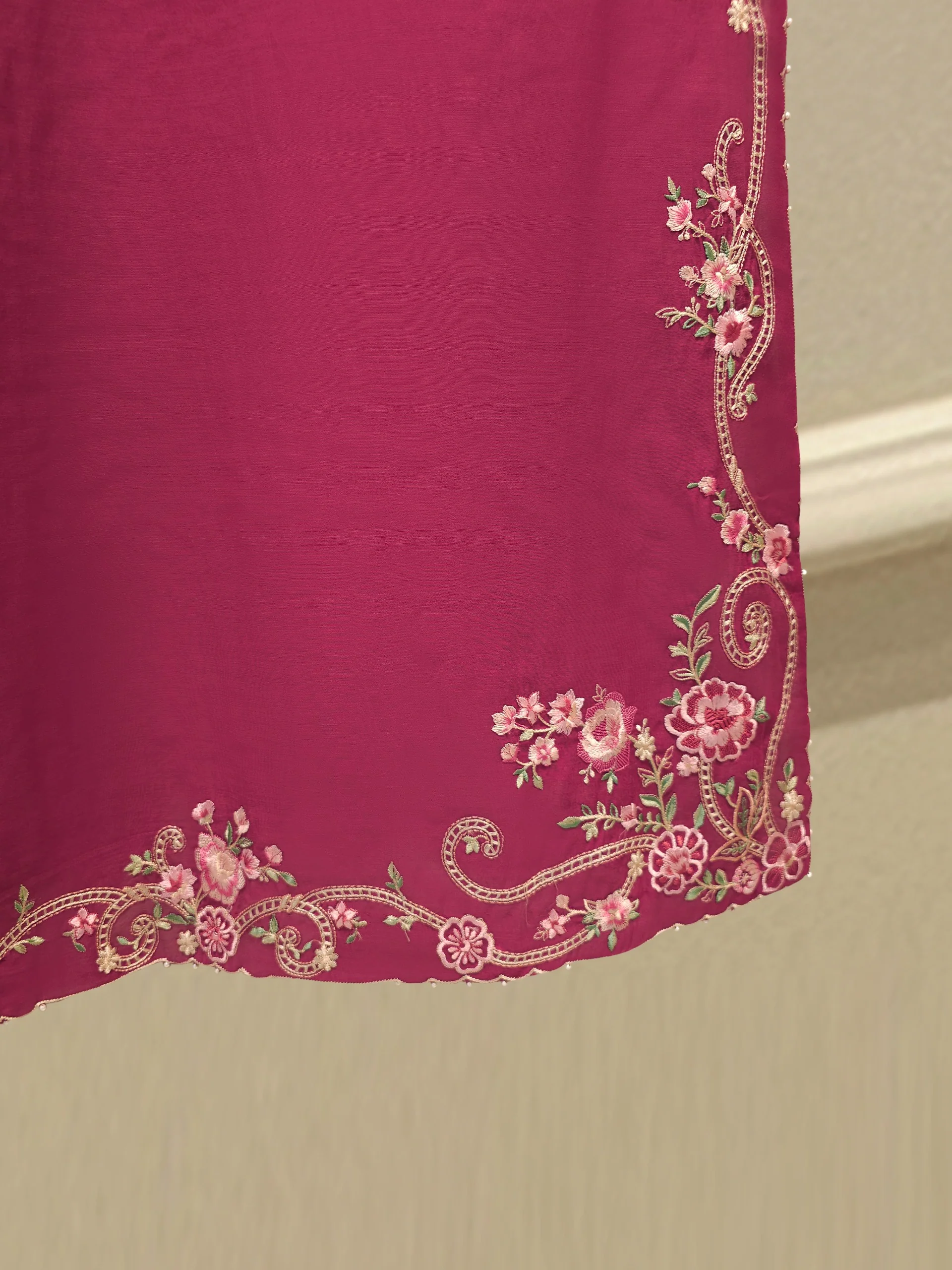 2 Piece - Embroidered Kora Cotton Suit  S113719 - Image 6