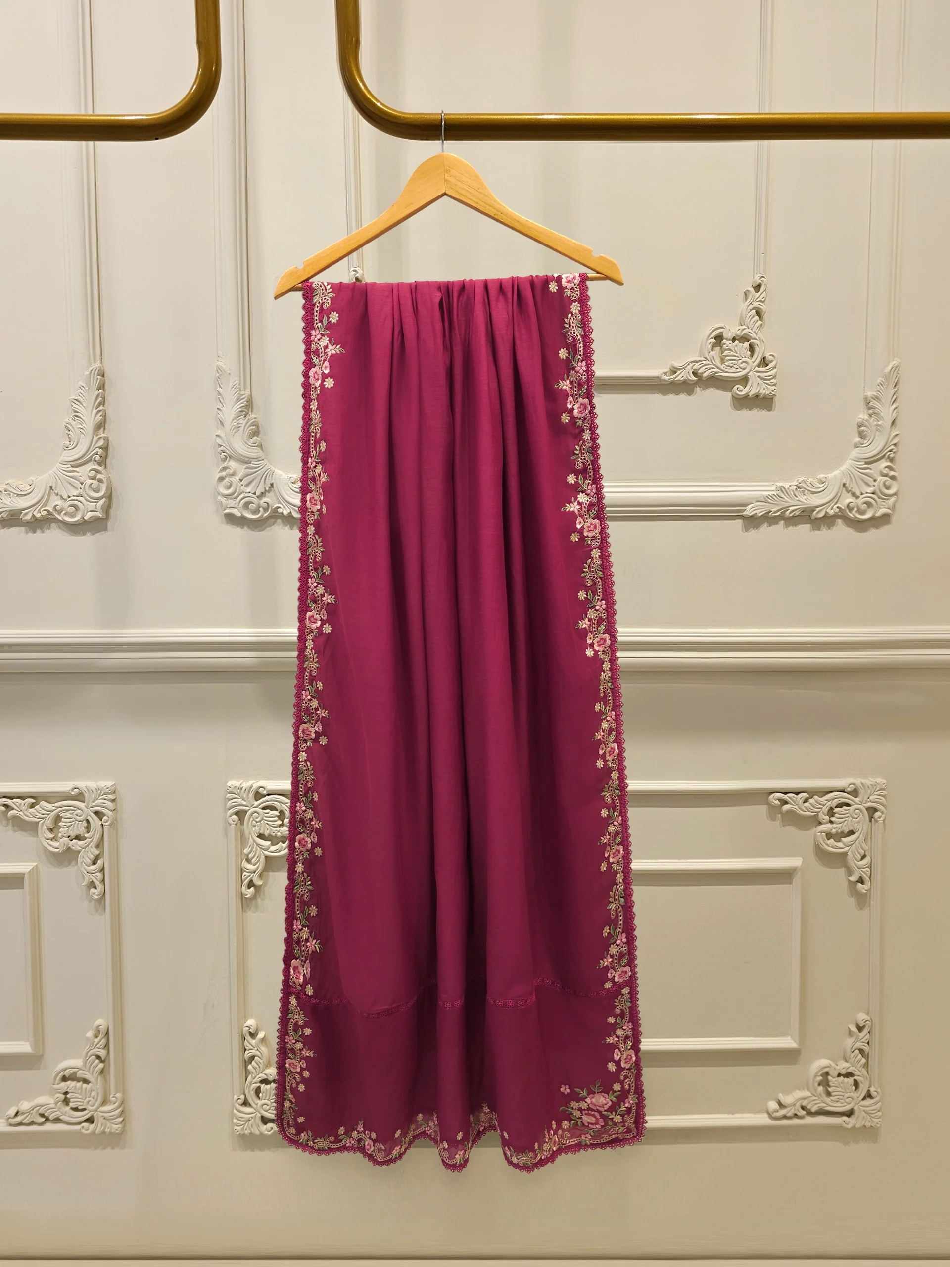 2 Piece - Embroidered Kora Cotton Suit  S113719 - Image 7