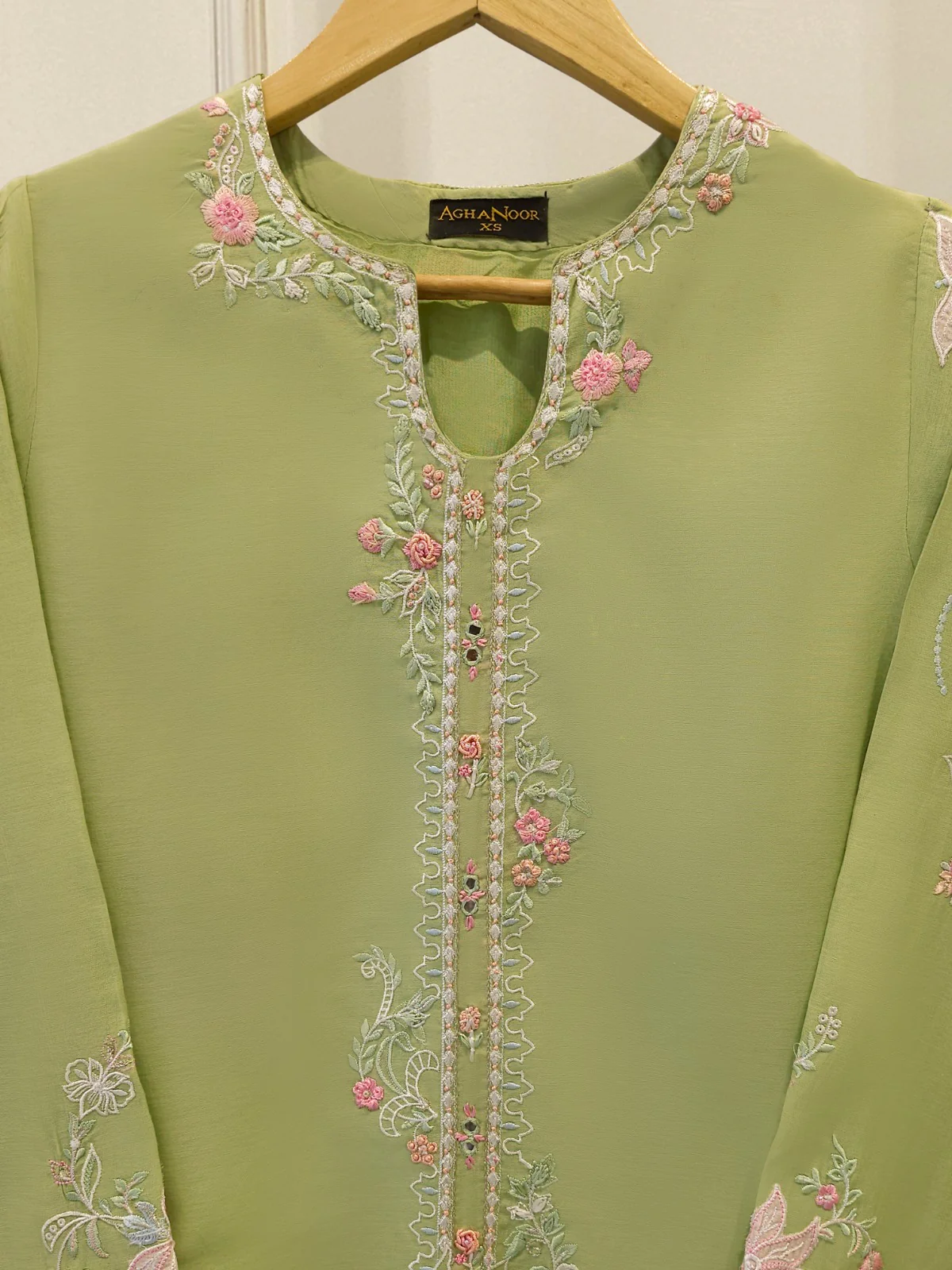 2 Piece - Embroidered Kora Cotton Suit S113807 - Image 2