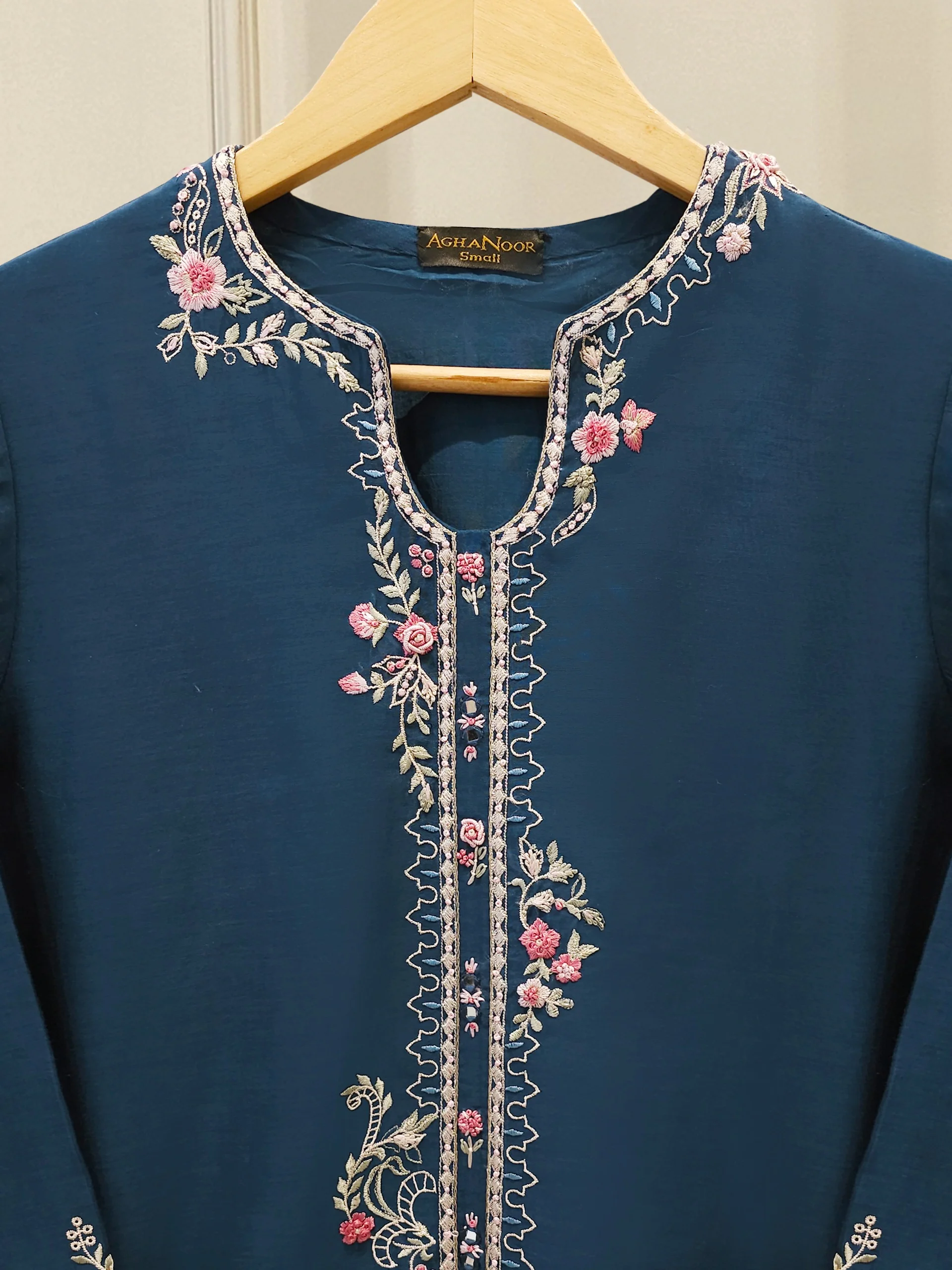 2 Piece - Embroidered Kora Cotton Suit S113808 - Image 2