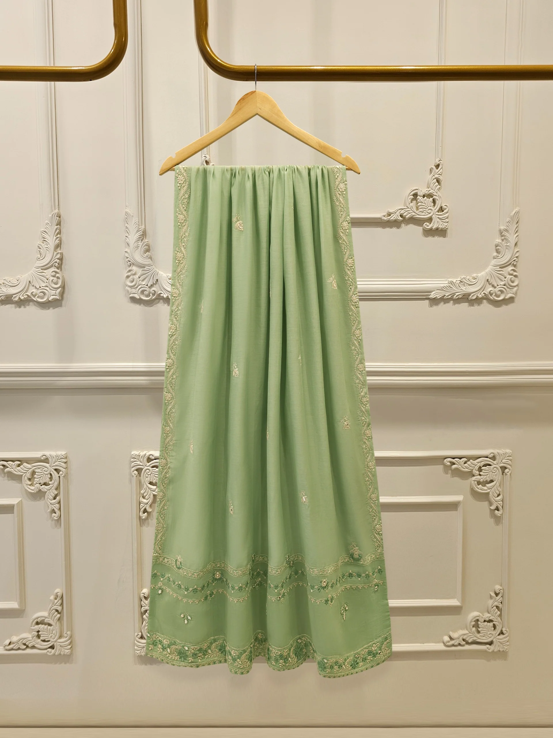 2 Piece - Embroidered Kora Cotton Suit  S113893 - Image 6