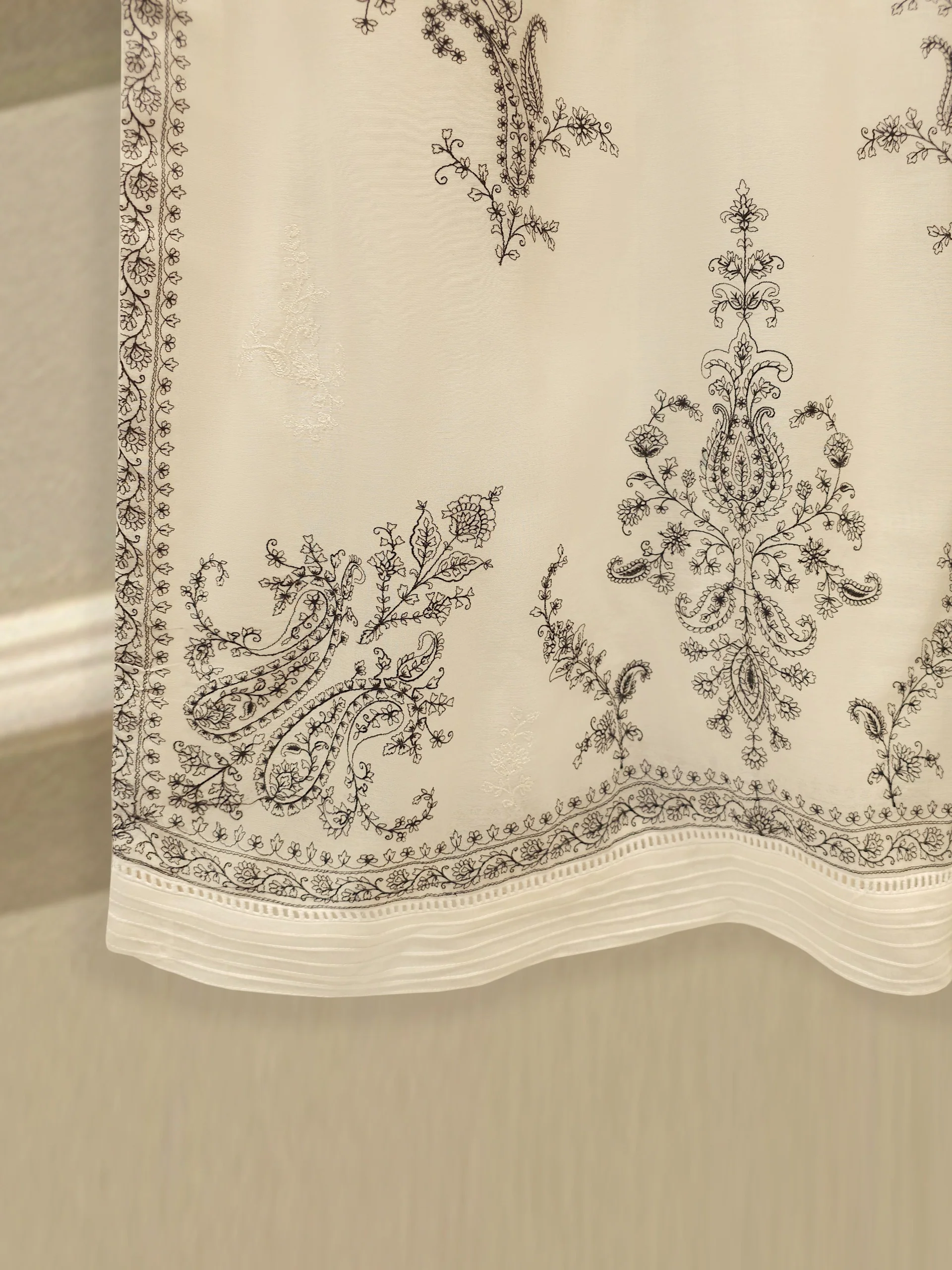 2 Piece - Embroidered Kora Cotton Suit  S114090 - Image 4