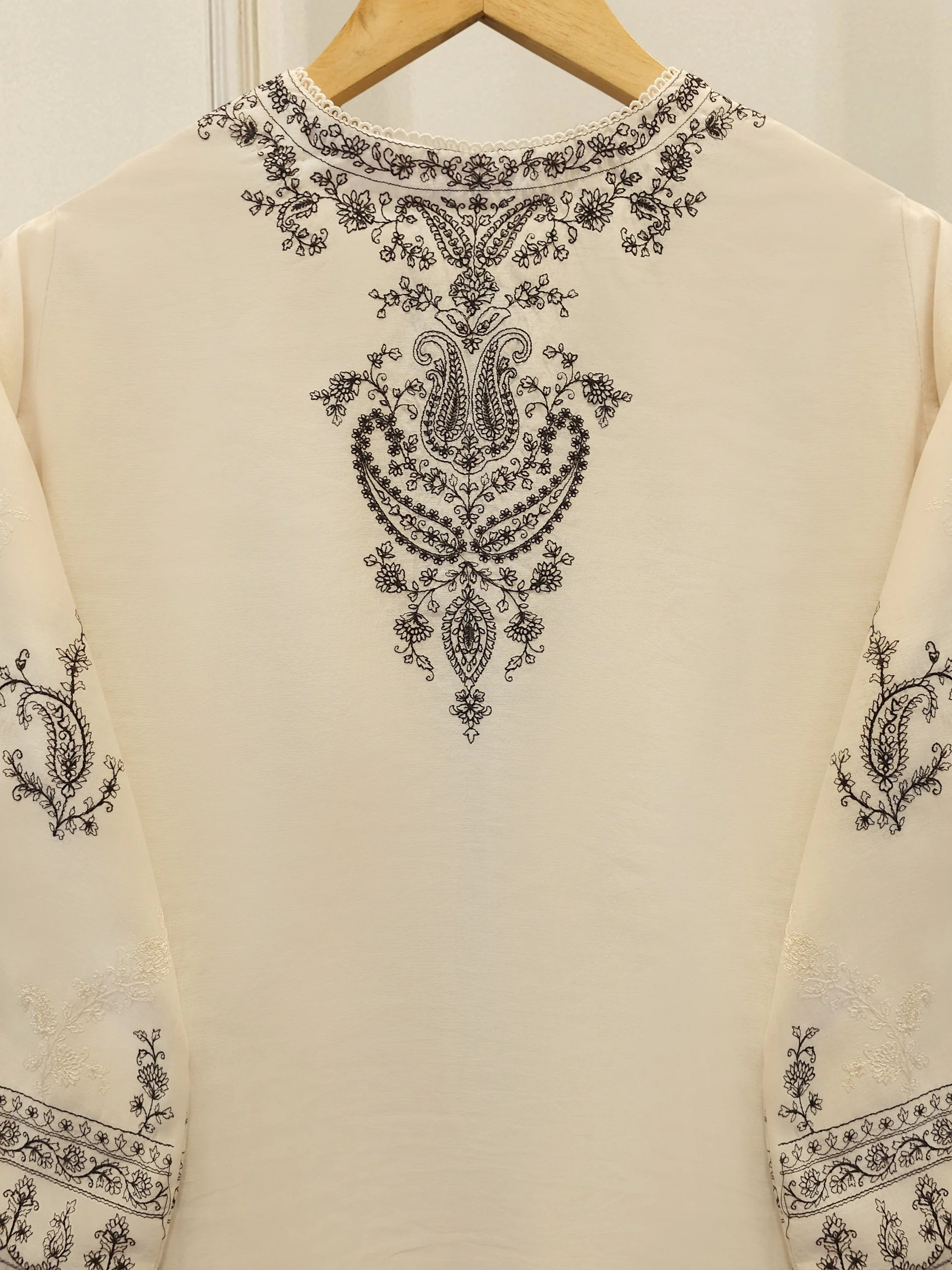 2 Piece - Embroidered Kora Cotton Suit  S114090 - Image 6