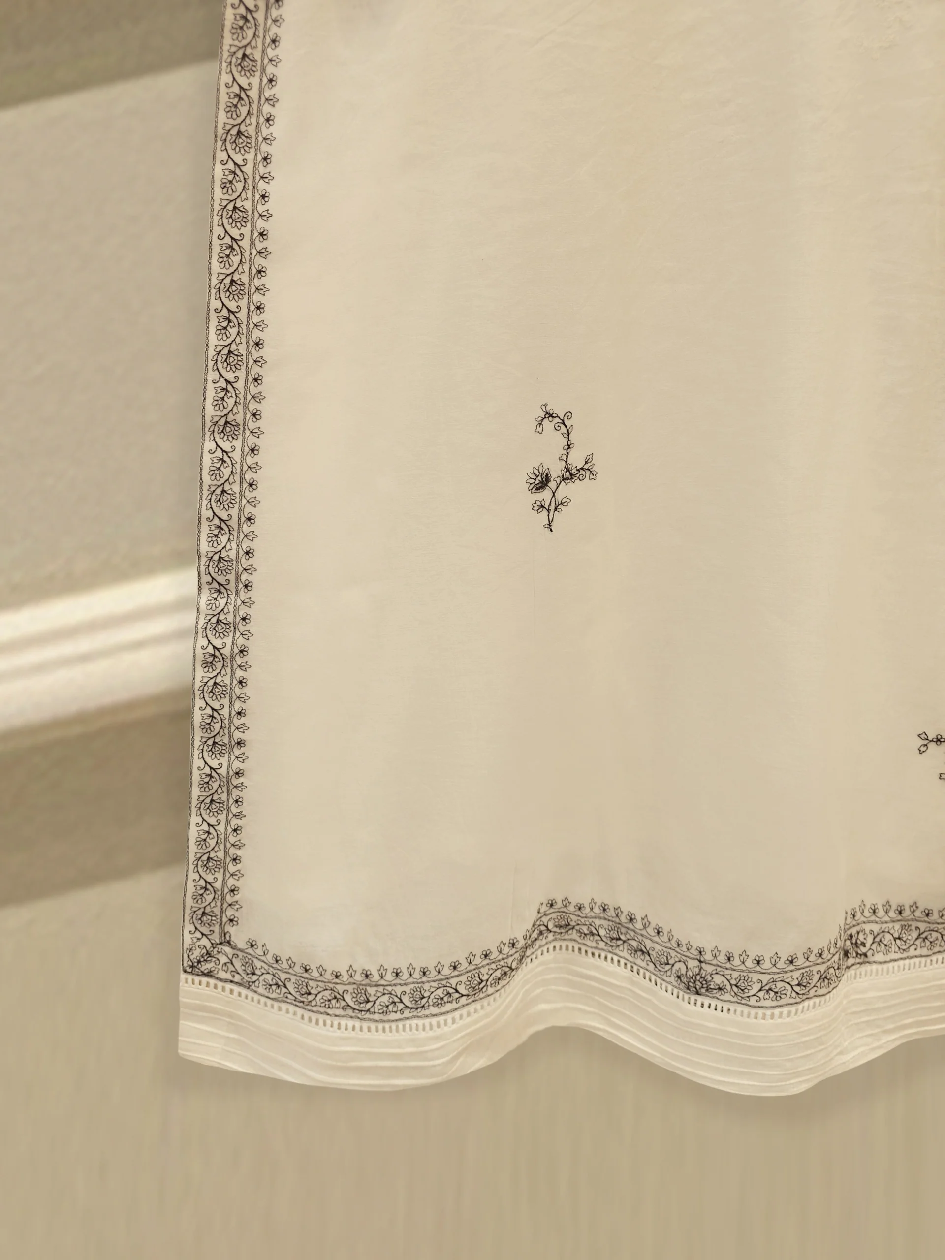2 Piece - Embroidered Kora Cotton Suit  S114090 - Image 7