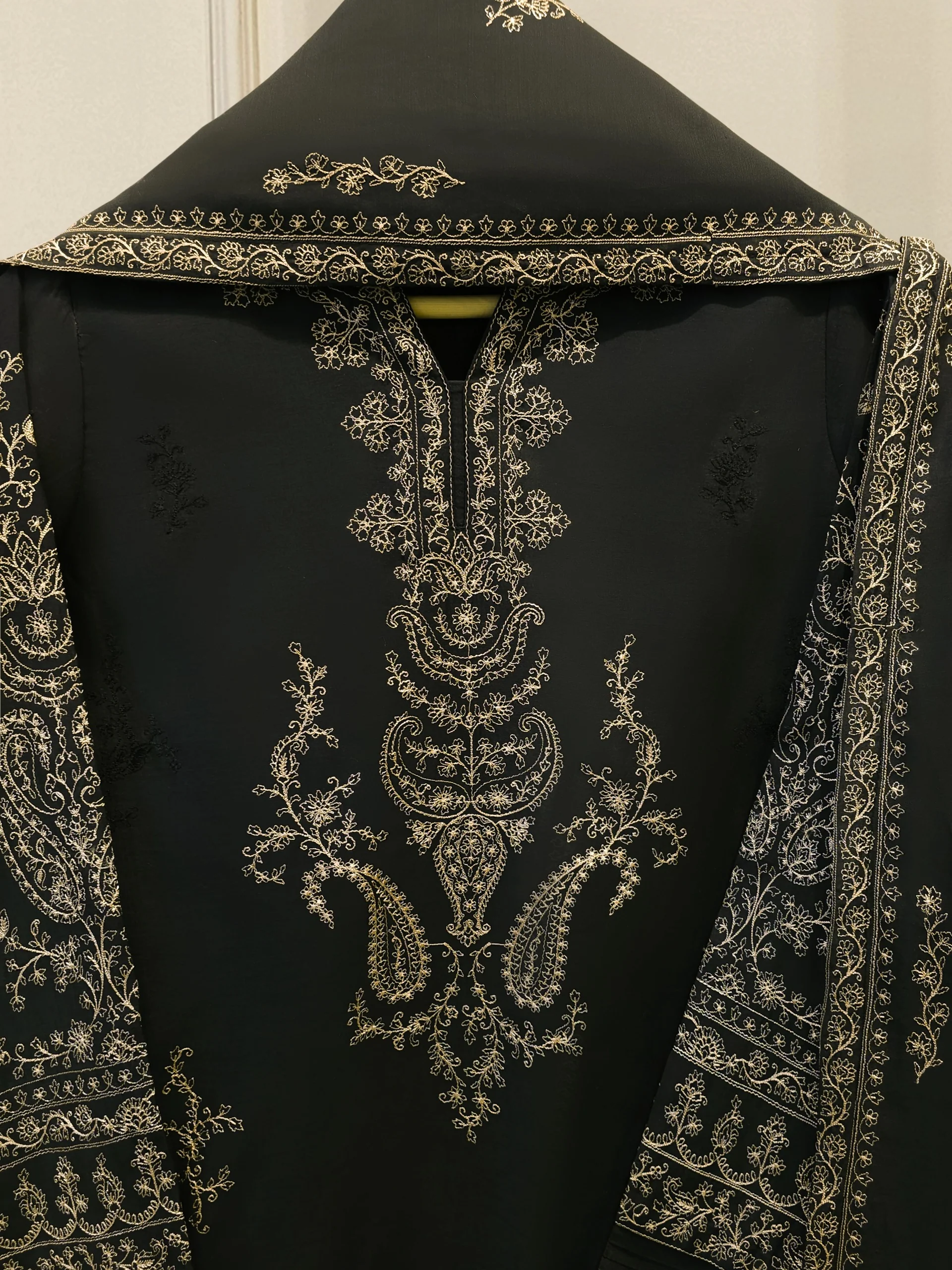 2 Piece - Embroidered Kora Cotton Suit  S114119 - Image 2