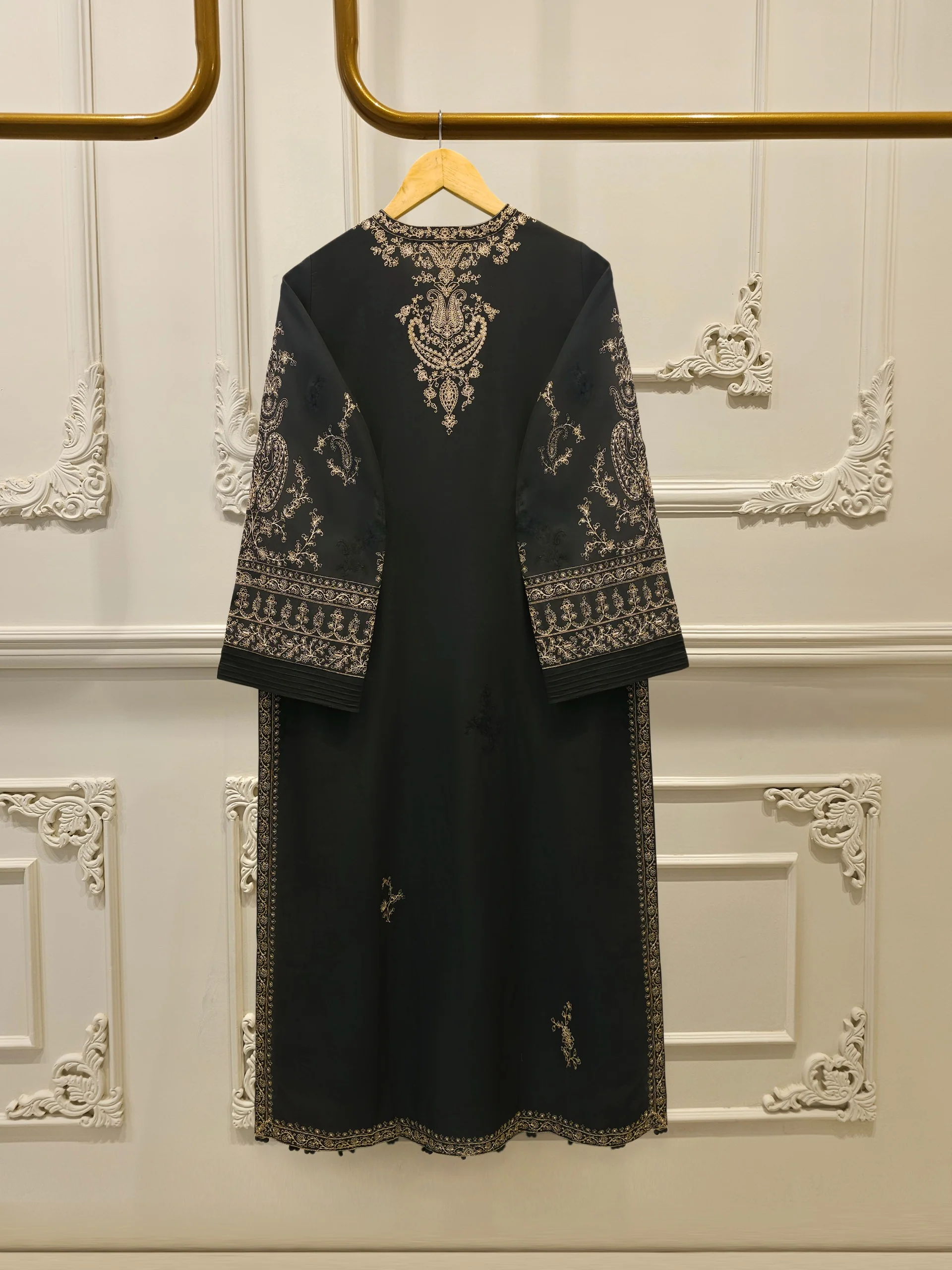 2 Piece - Embroidered Kora Cotton Suit  S114119 - Image 4