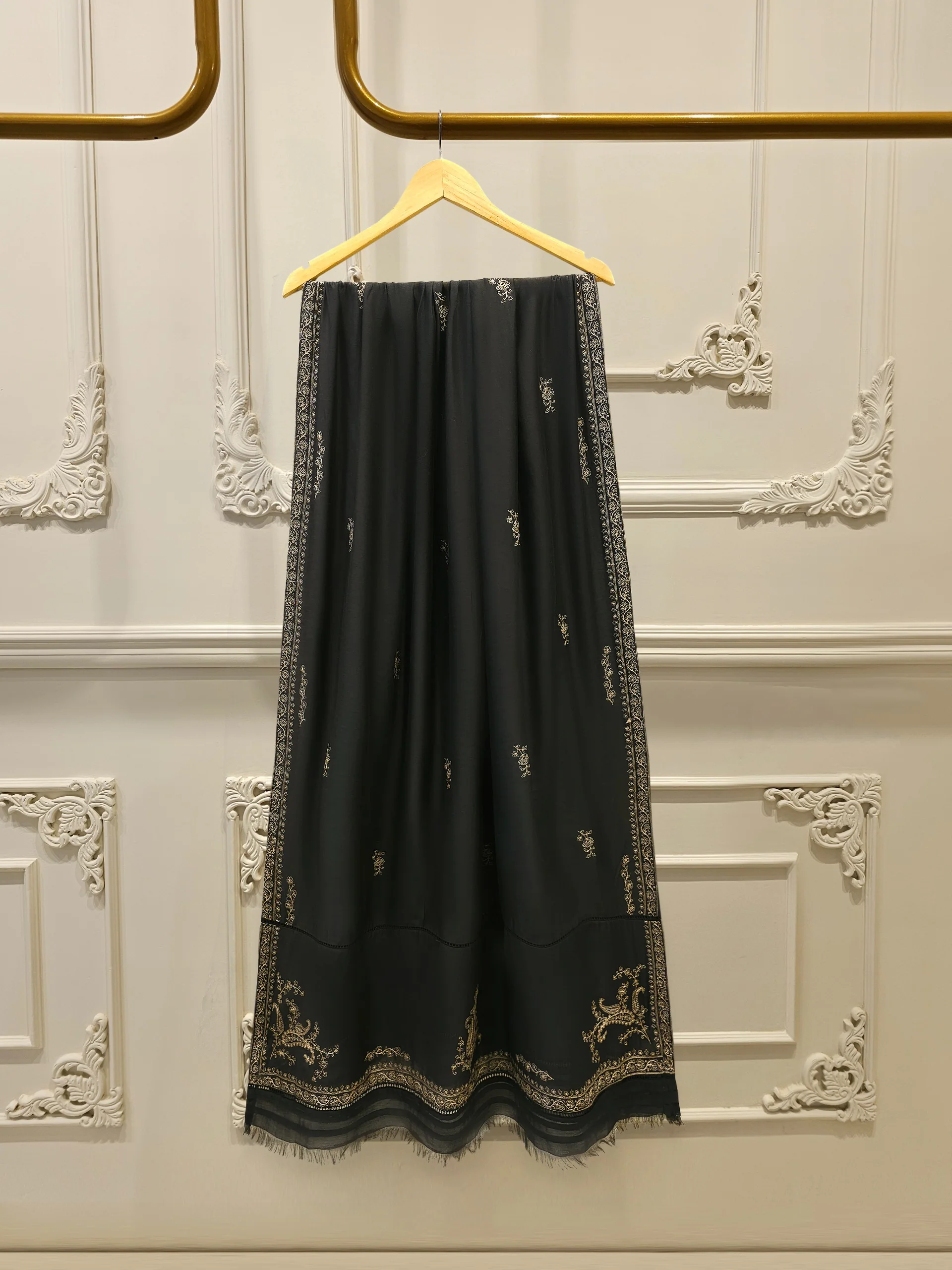 2 Piece - Embroidered Kora Cotton Suit  S114119 - Image 7