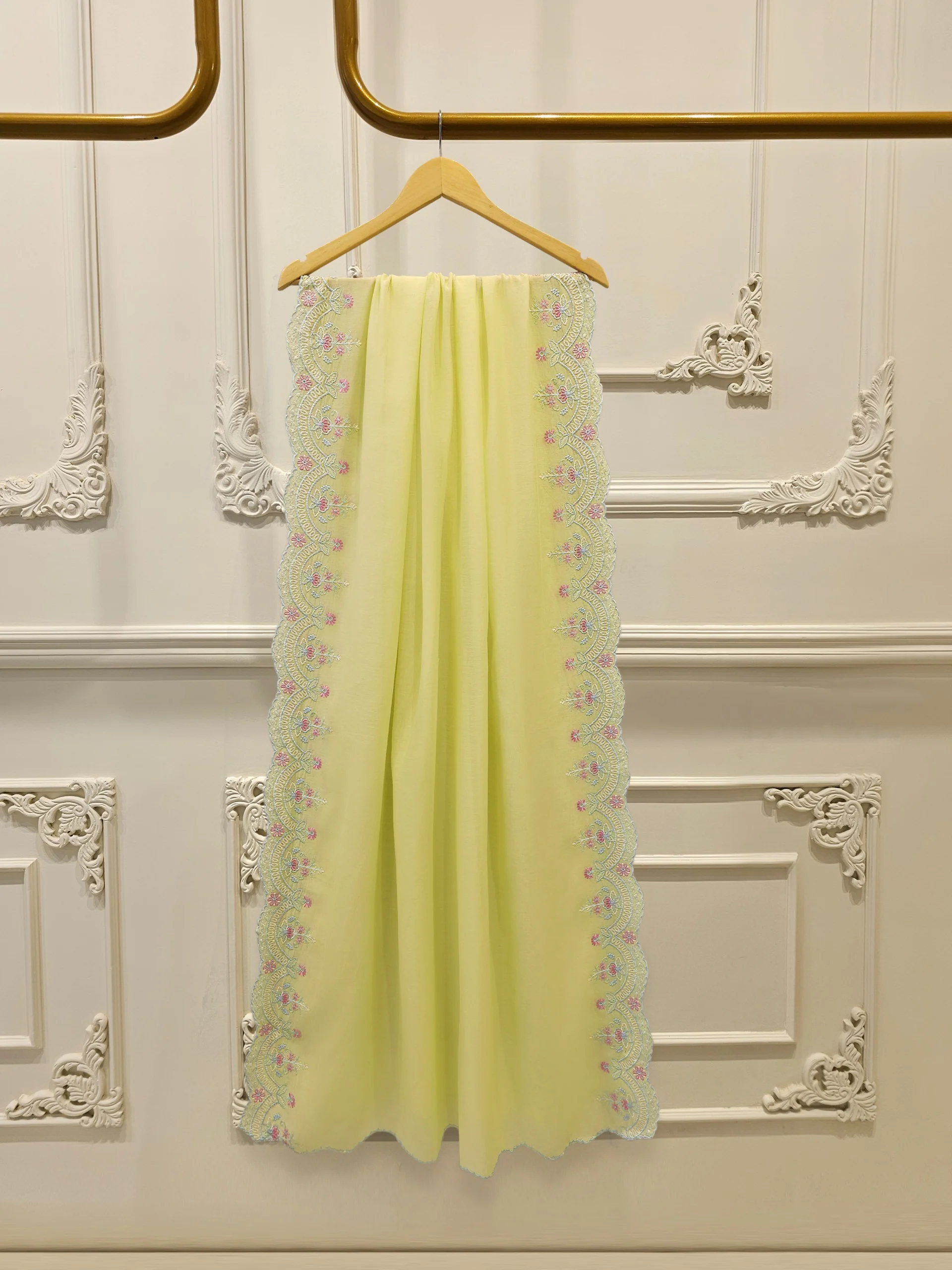 2 Piece - Embroidered Kora  Cotton Suit S114280 - Image 6