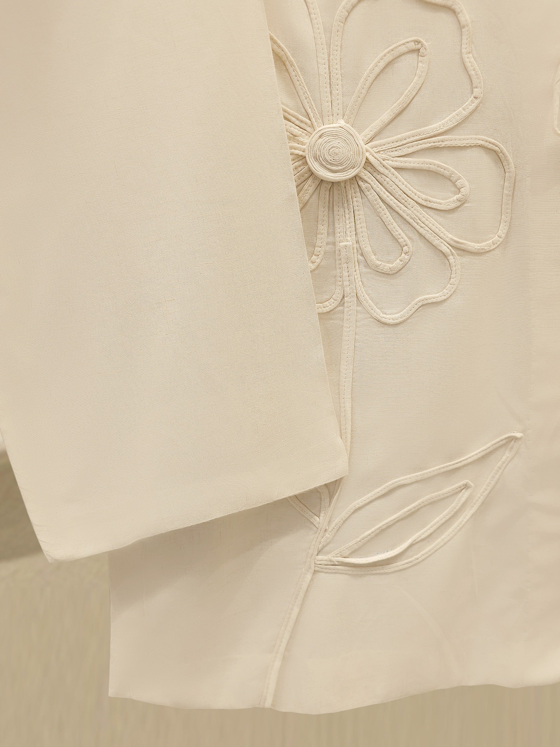 2 Piece - Embroidered Linen Suit WS00252 - Image 3