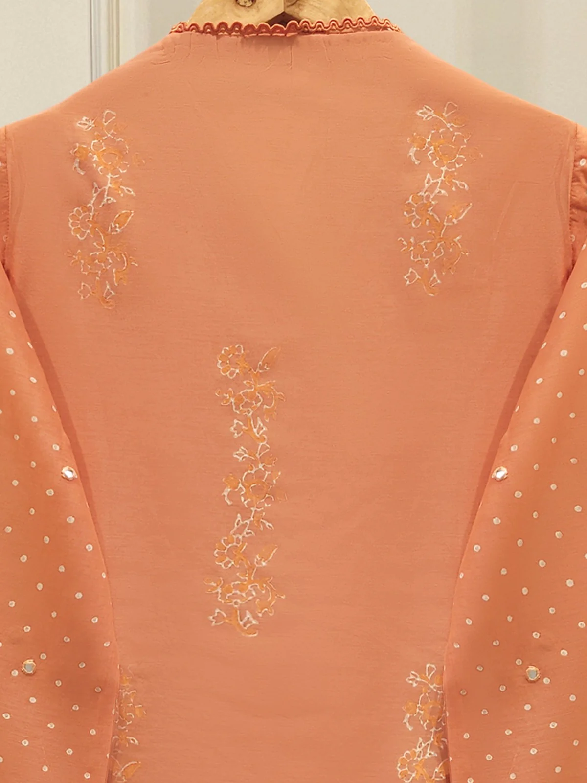 2 Piece - Hand Block Printed Kora Cotton Suit  S112413 - Image 4