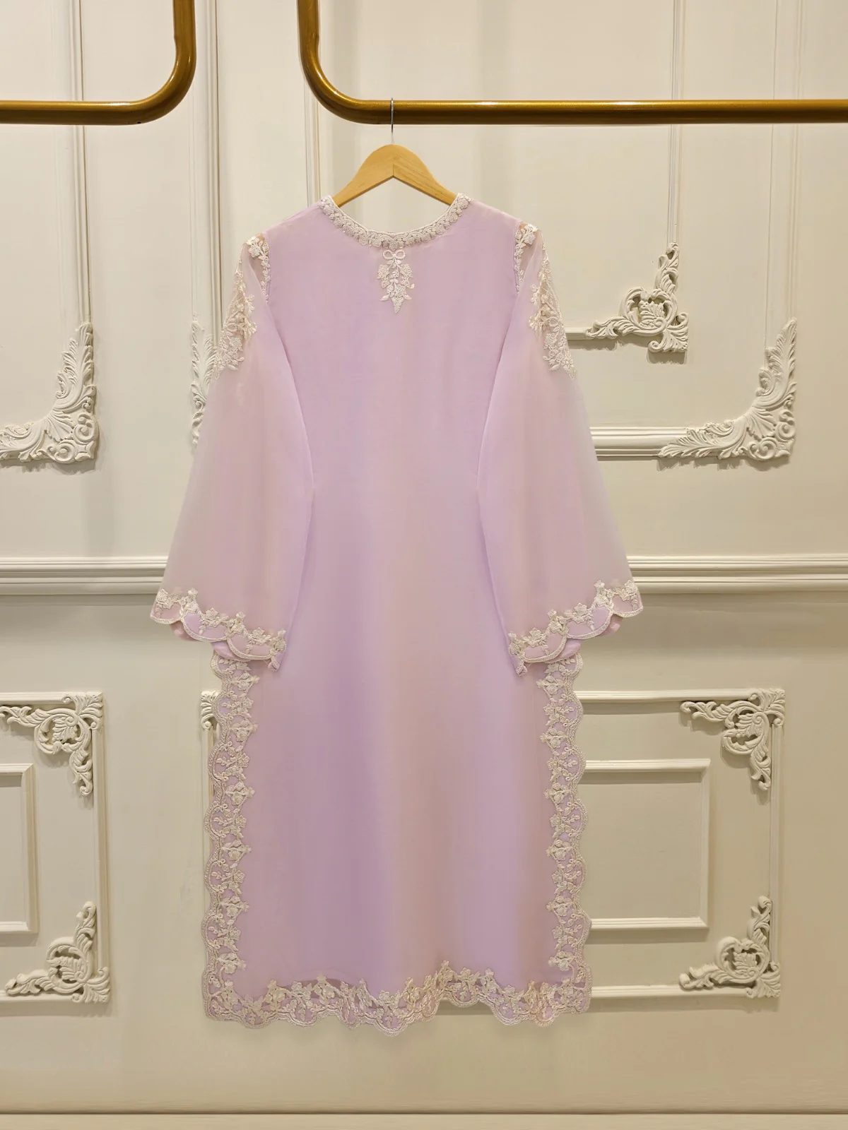 2 Piece - Pure Chiffon Embroidered Suit S112482 - Image 3