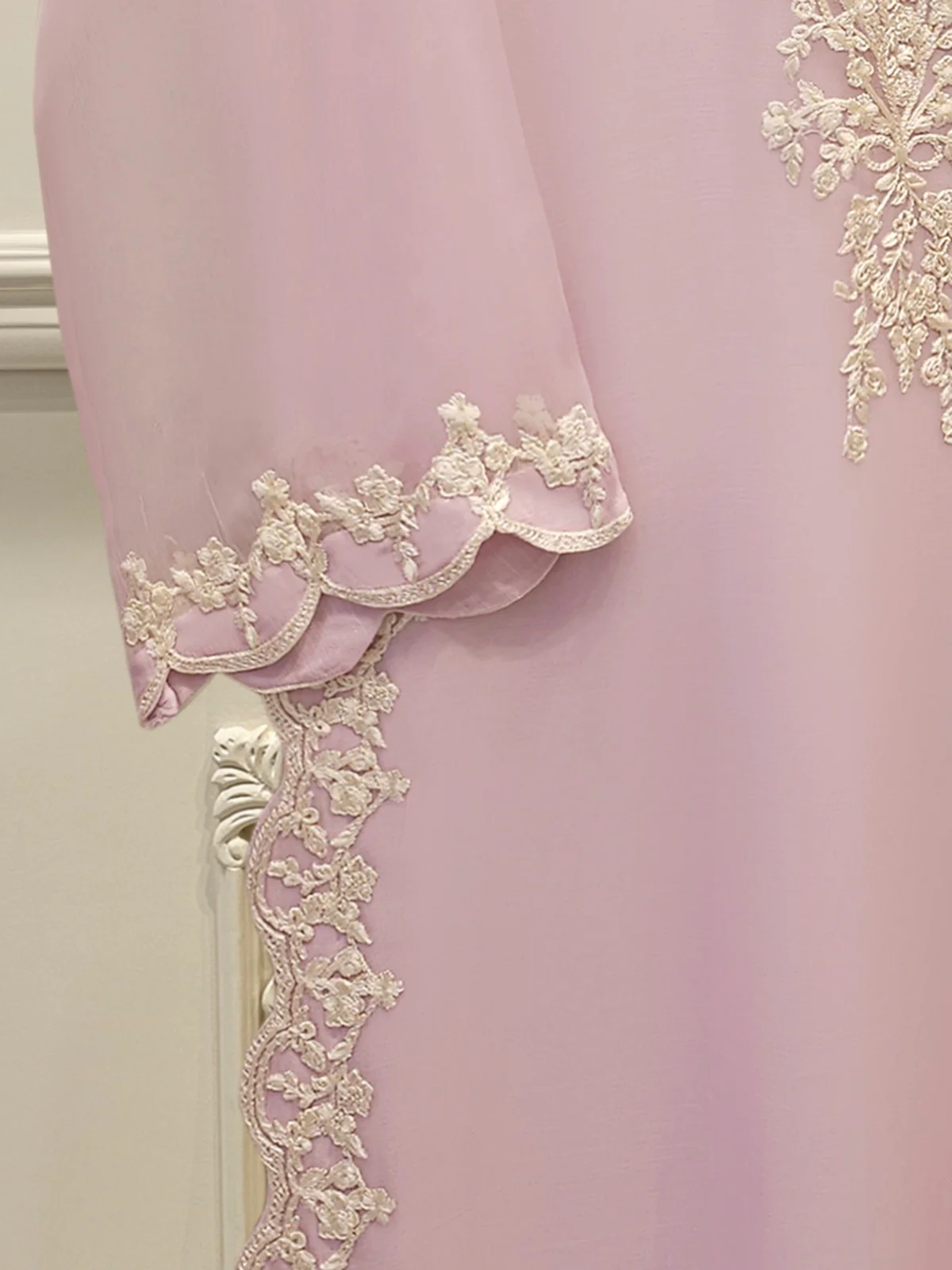 2 Piece - Pure Chiffon Embroidered Suit S112482 - Image 5