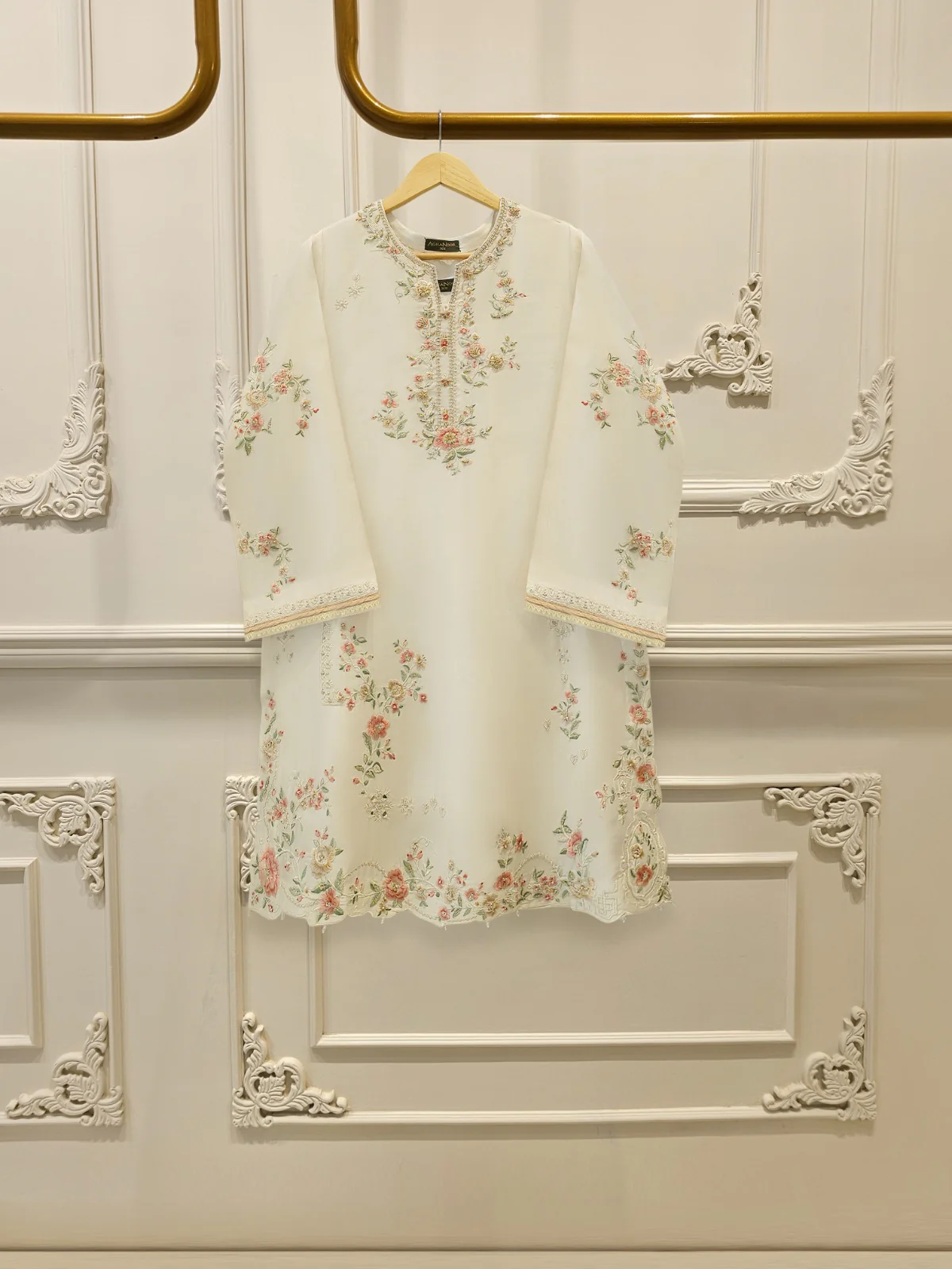 2 Piece- Pure Sheesha Silk Embroidered Suit S113502