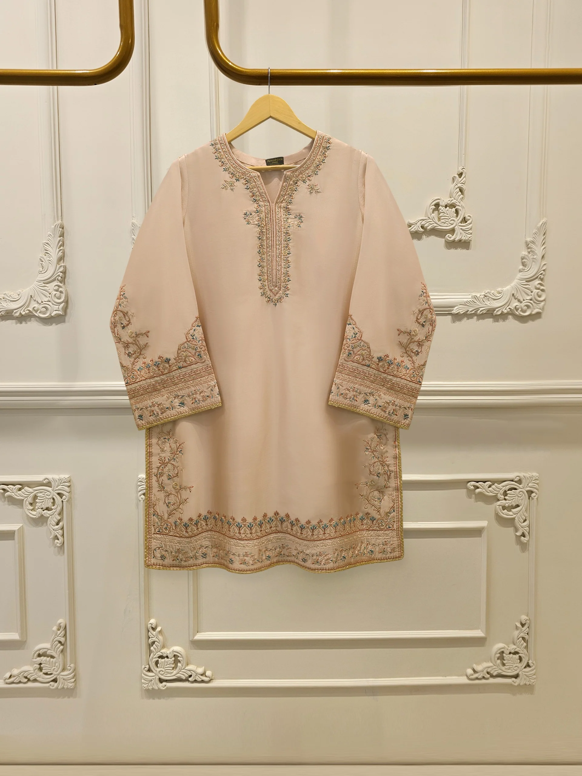 2 Piece- Pure Sheesha Silk Embroidered Suit S113620