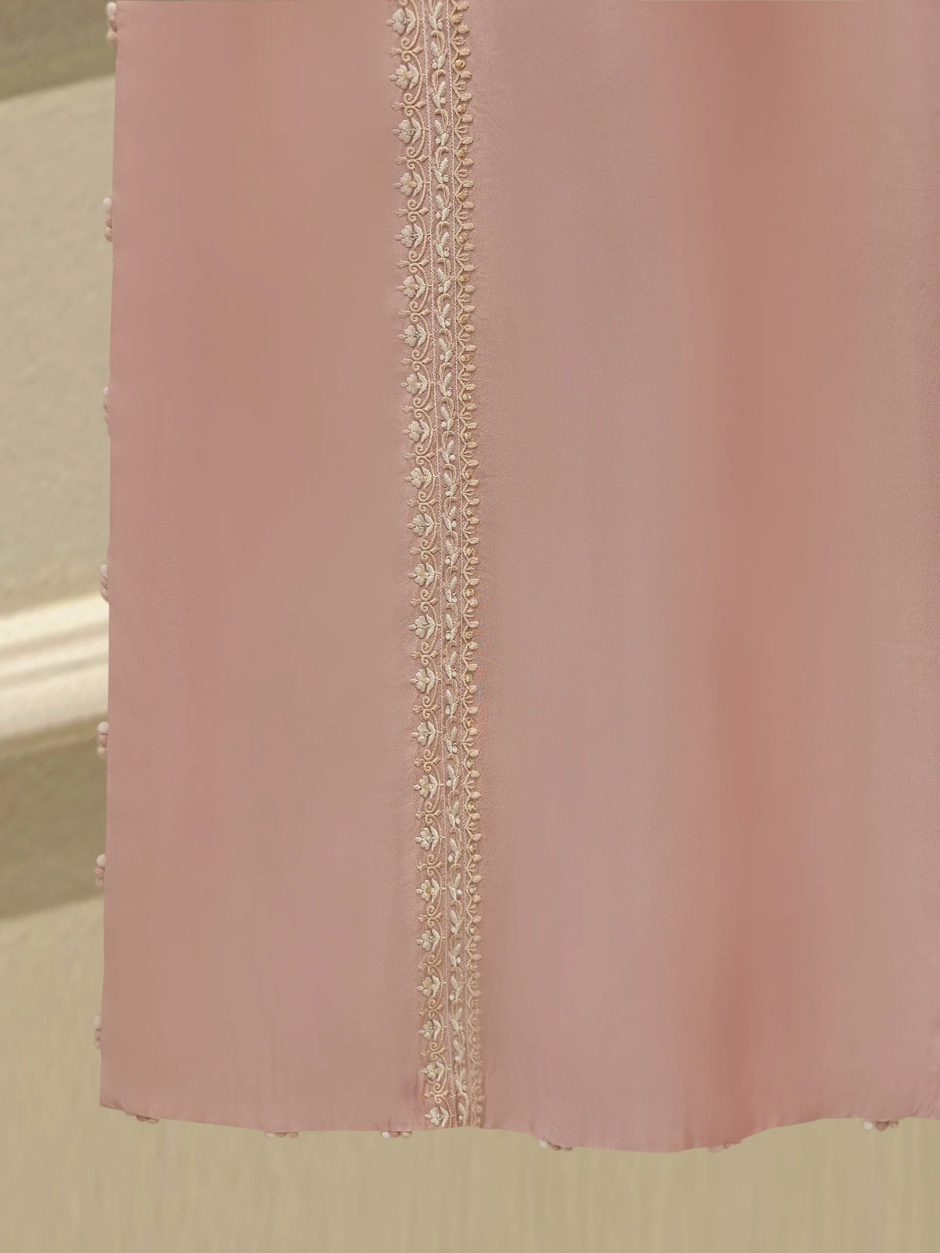 2 Piece- Pure Sheesha Silk Embroidered Suit S114249 - Image 5