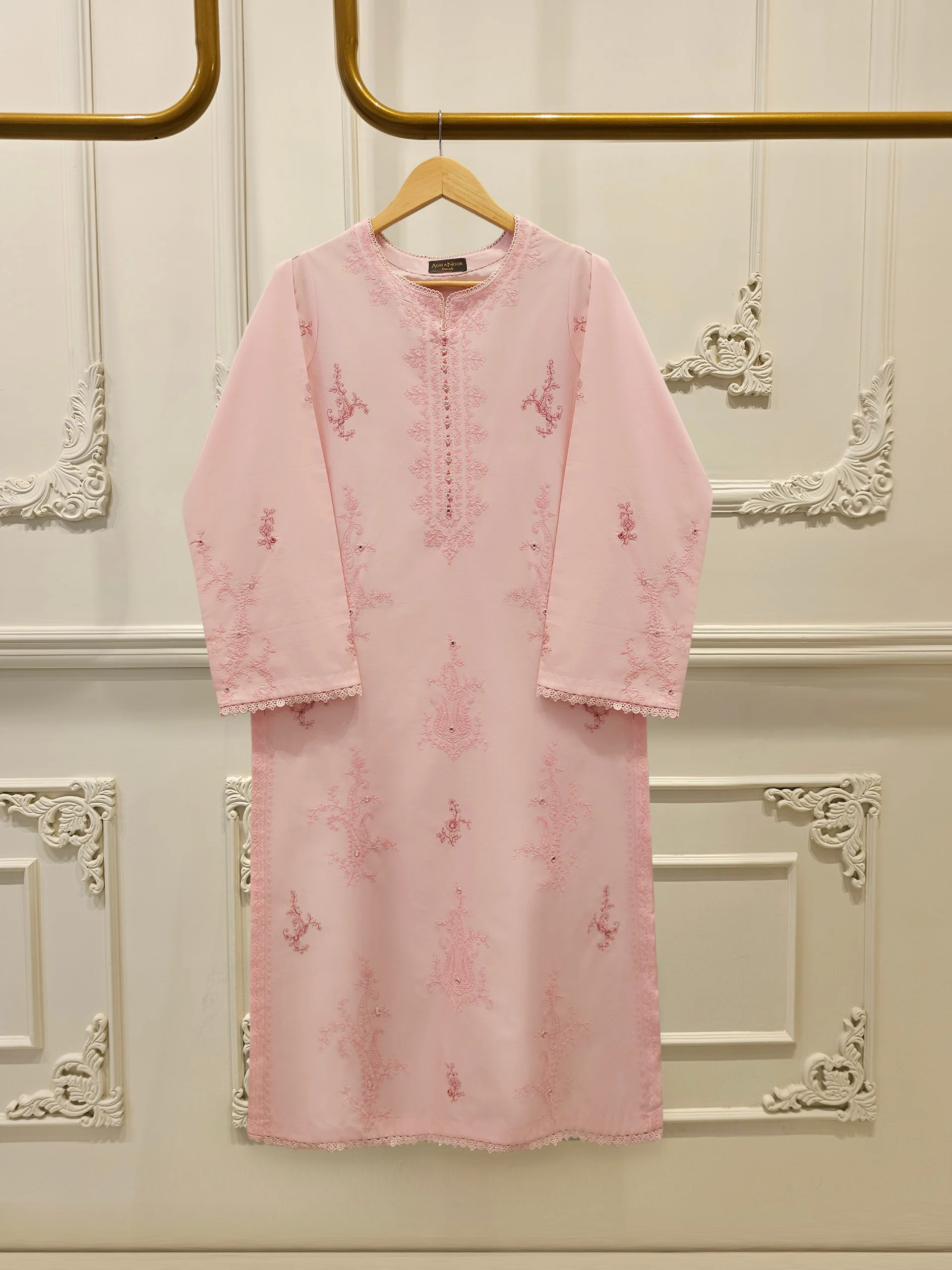 2 Piece - Embroidered Cambric Suit S113519