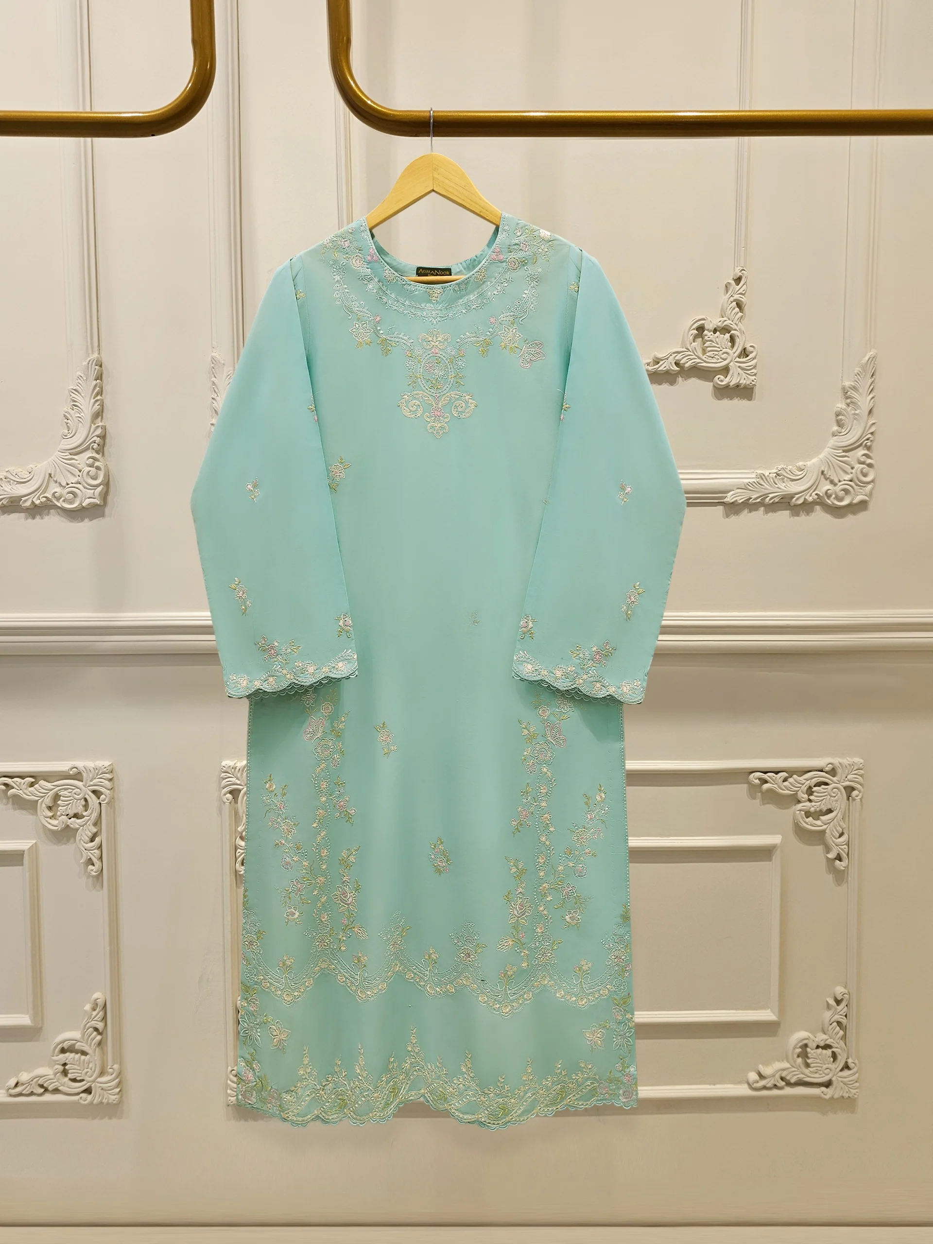2 Piece - Embroidered Cambric Suit S113634