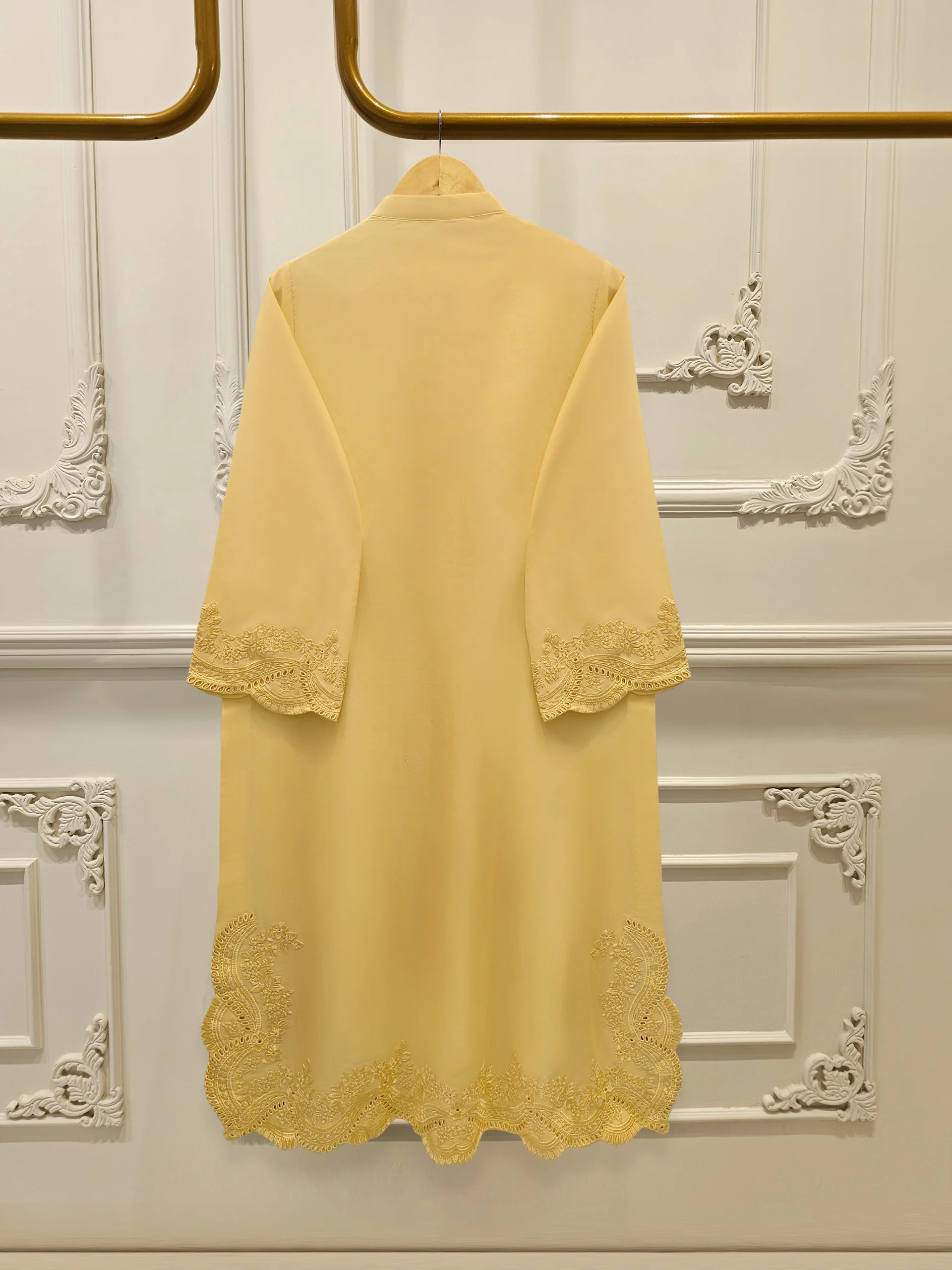 3 Piece - Embroidered Cambric Suit S113753 - Image 5