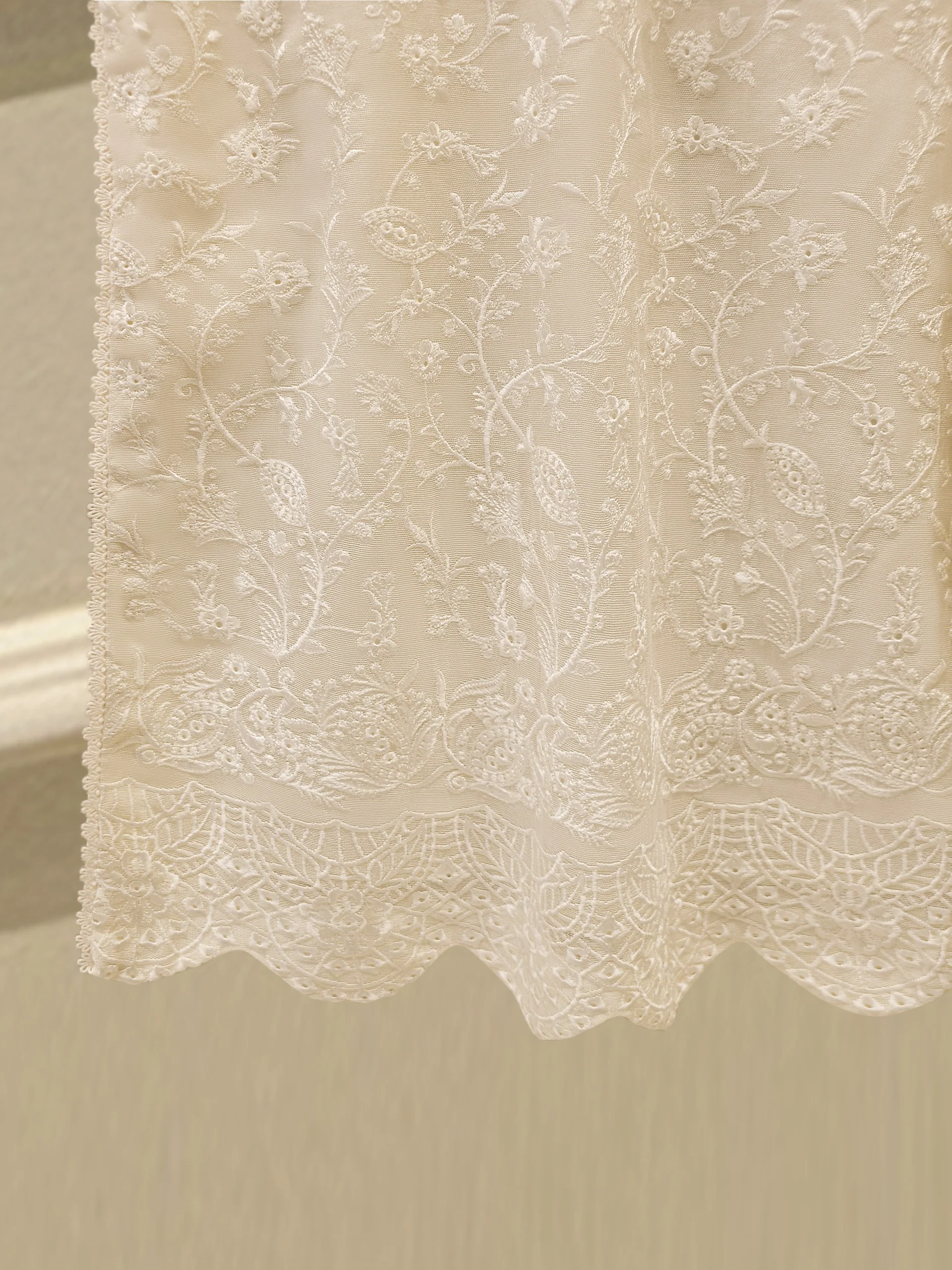 3 Piece - Pure Embroidered Cotton Net Suit S113799 - Image 4