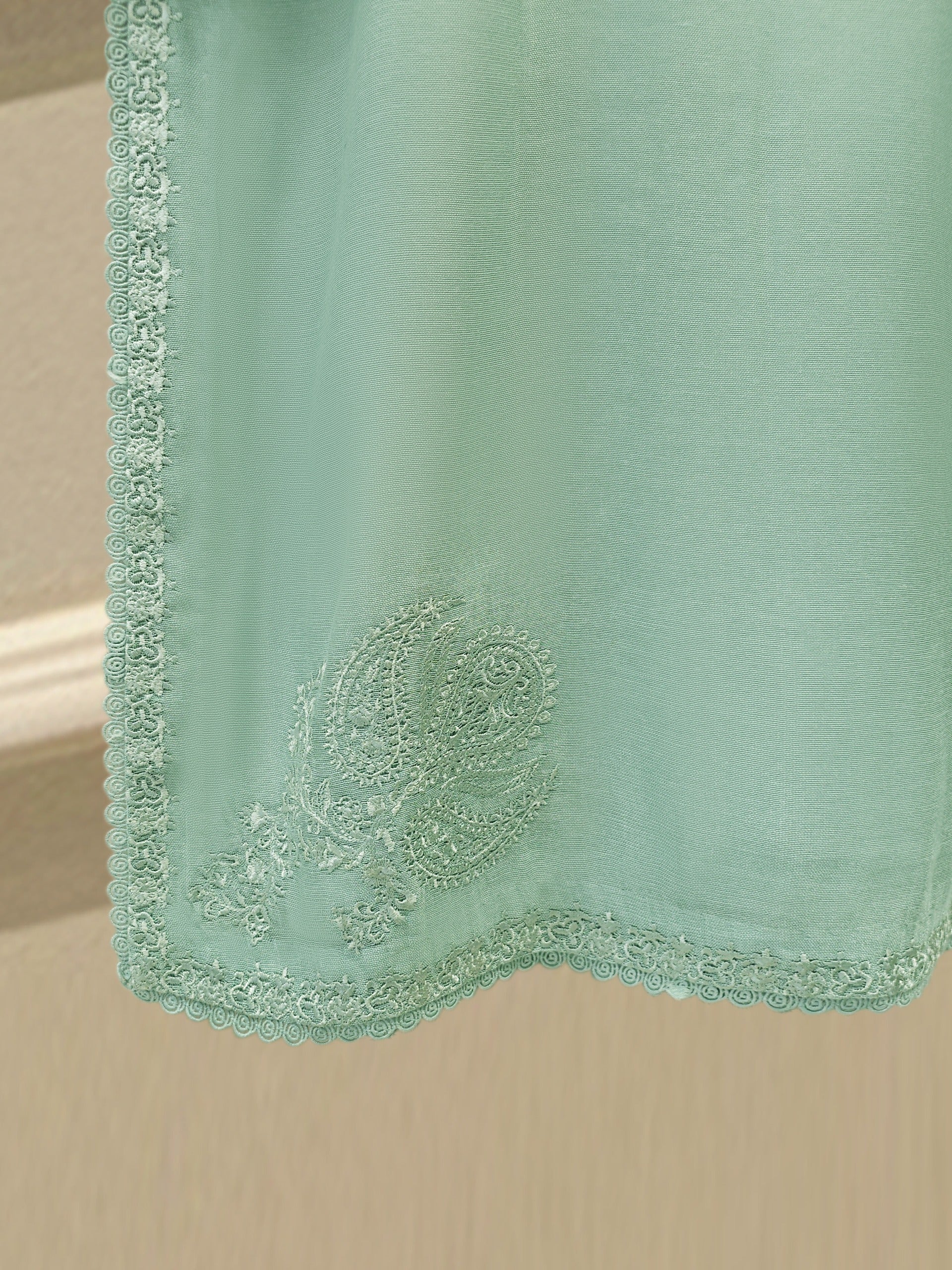 3 Piece - Pure Embroidered Cotton Net Suit S113911 - Image 6