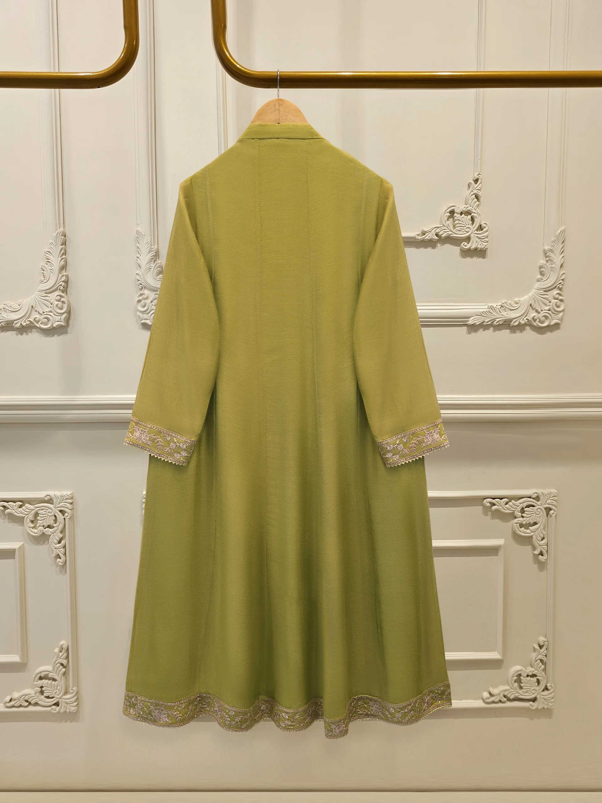 3 Piece - Pure Embroidered Cotton Net Suit S113986 - Image 5