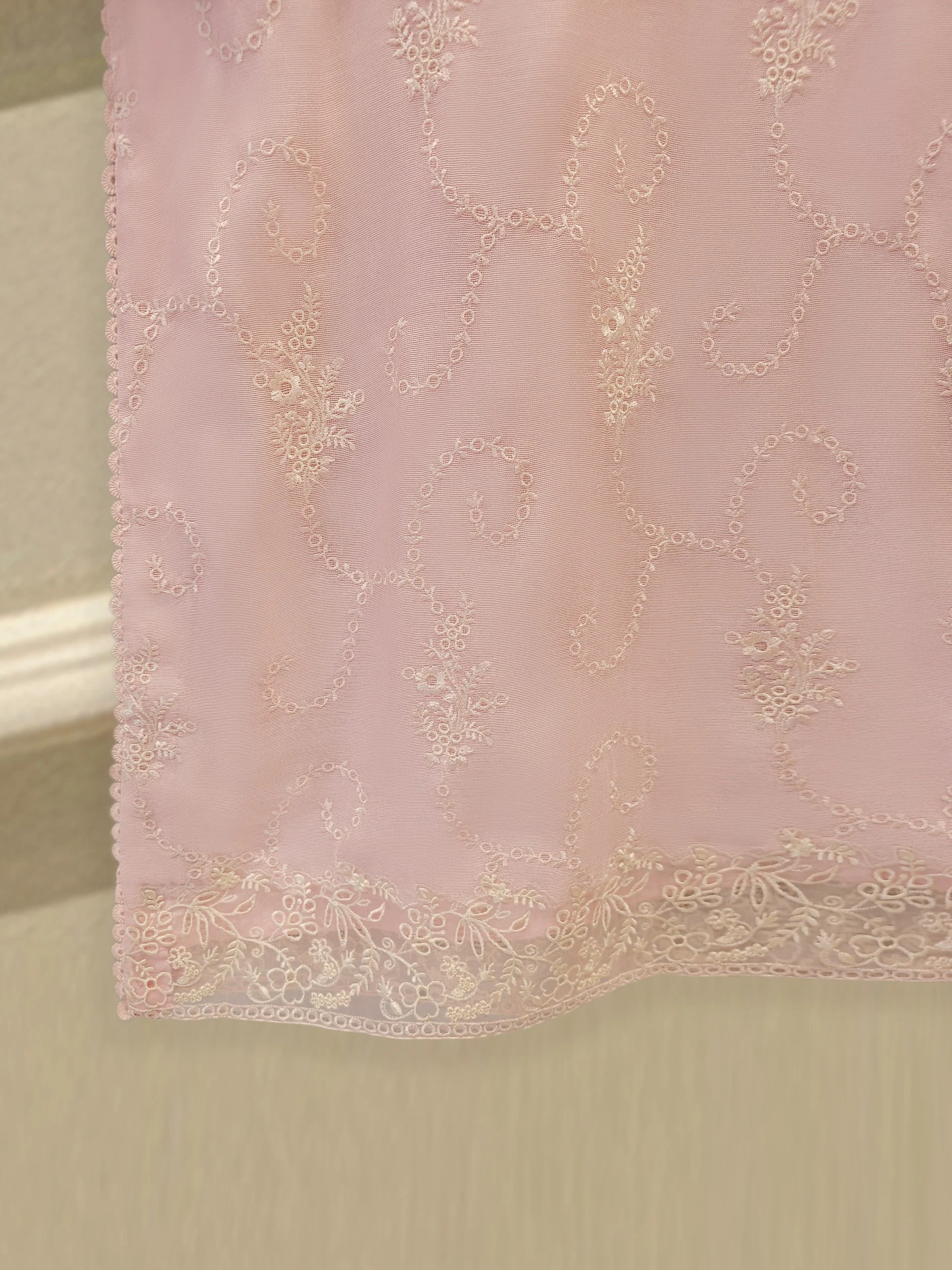 3 Piece - Pure Embroidered Cotton Net Suit S114014 - Image 4
