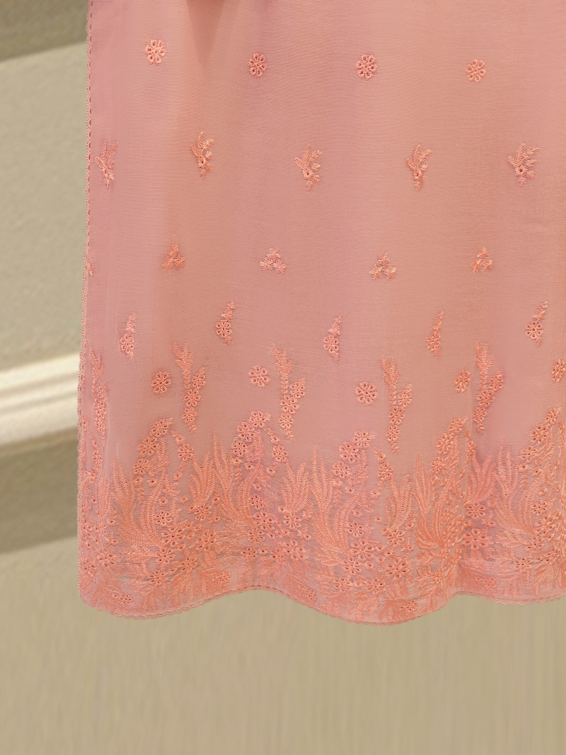 3 Piece - Pure Embroidered Cotton Net Suit S114041 - Image 6