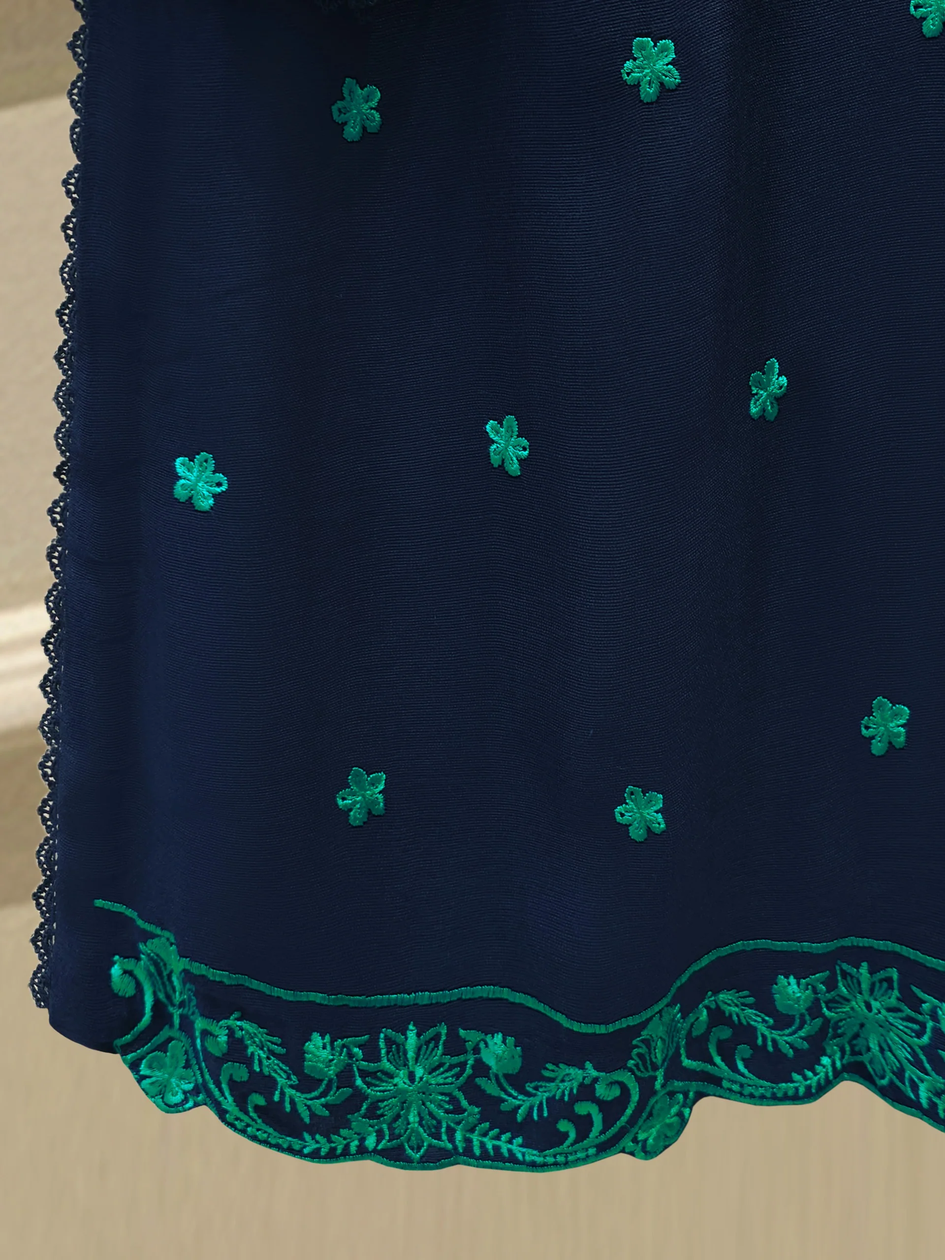3 Piece - Pure Embroidered Cotton Net Suit S114070 - Image 6