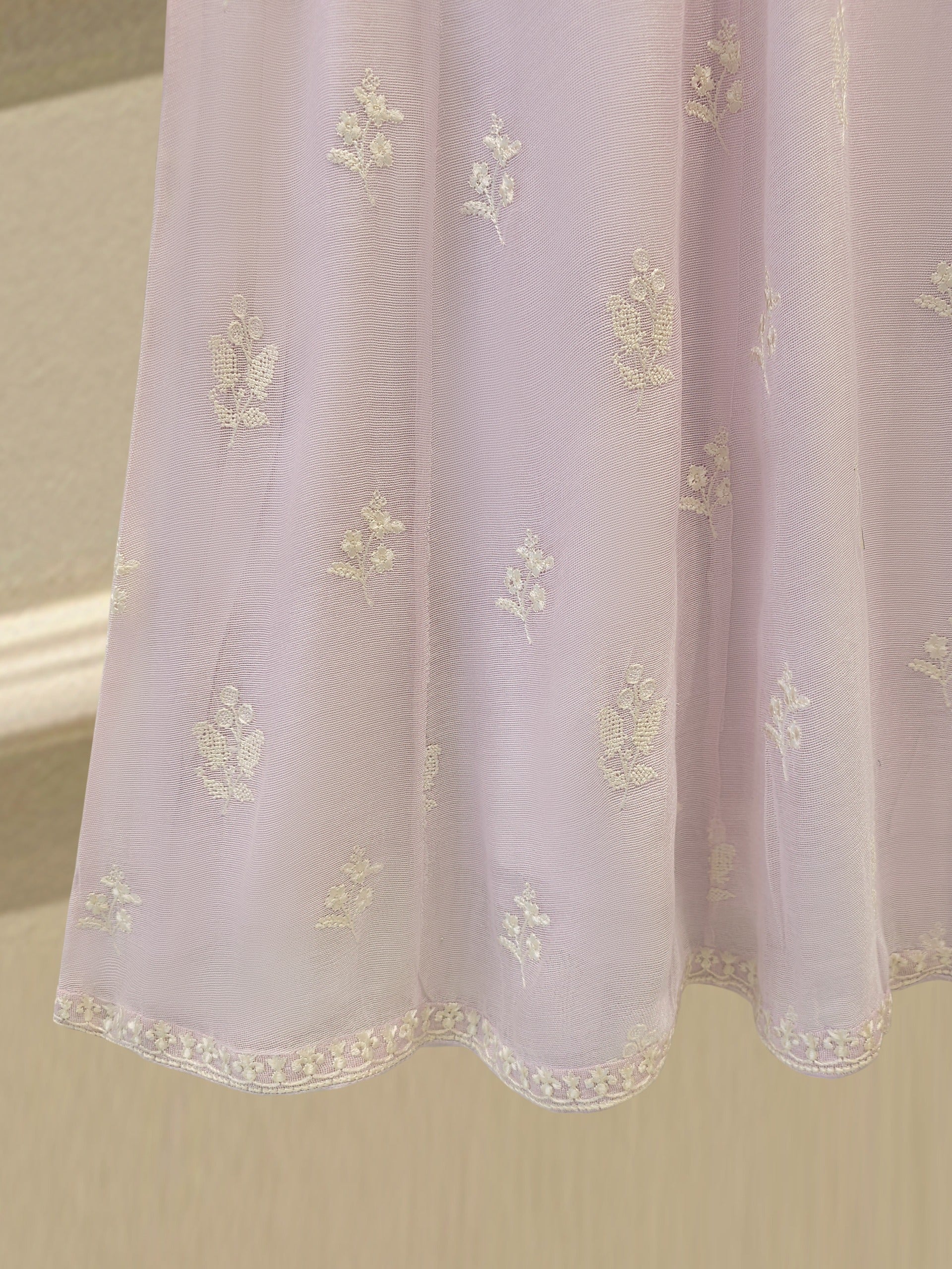 3 Piece - Pure Embroidered Cotton Net Suit S114216 - Image 5
